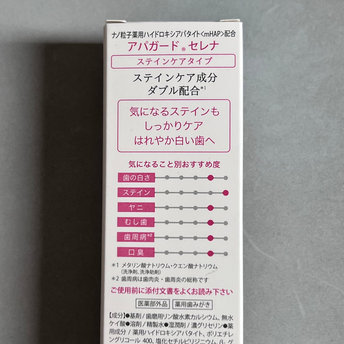 アパガードセレナ/アパガード/歯磨き粉を使ったクチコミ(2枚目)