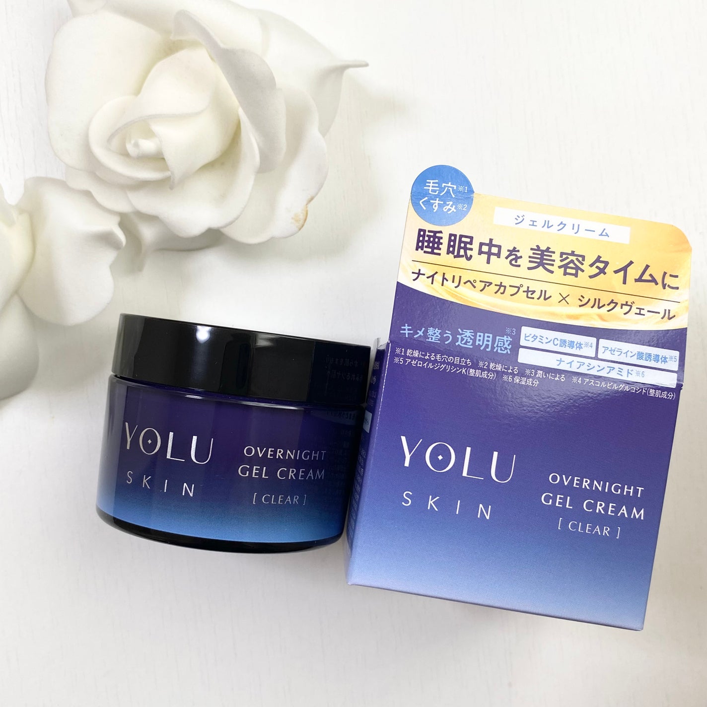 ヨル スキン オーバーナイトジェルクリーム クリア/YOLU/フェイスクリームを使ったクチコミ(1枚目)