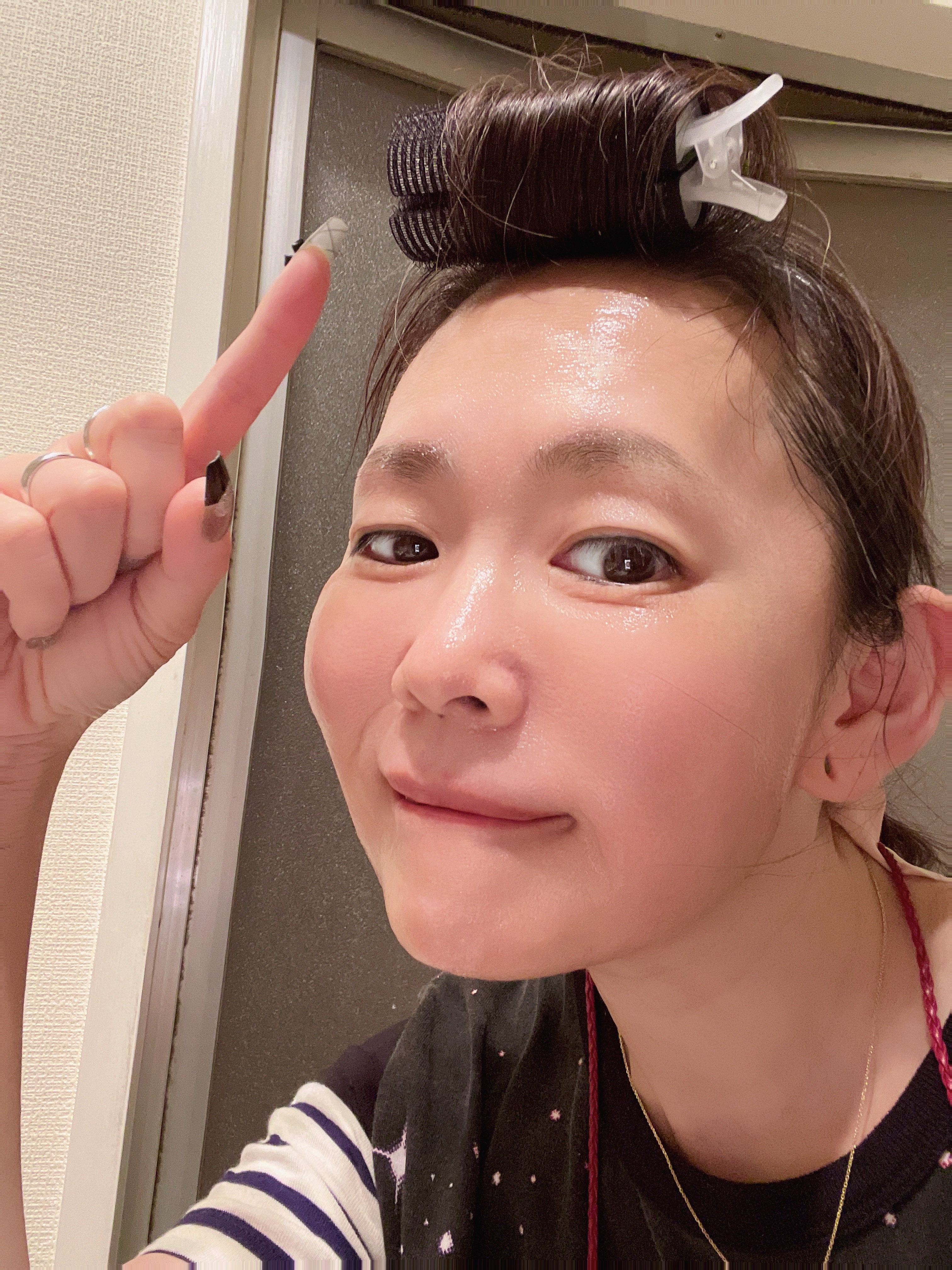 前髪カーラー/DAISO/ヘアケアグッズを使ったクチコミ（2枚目）