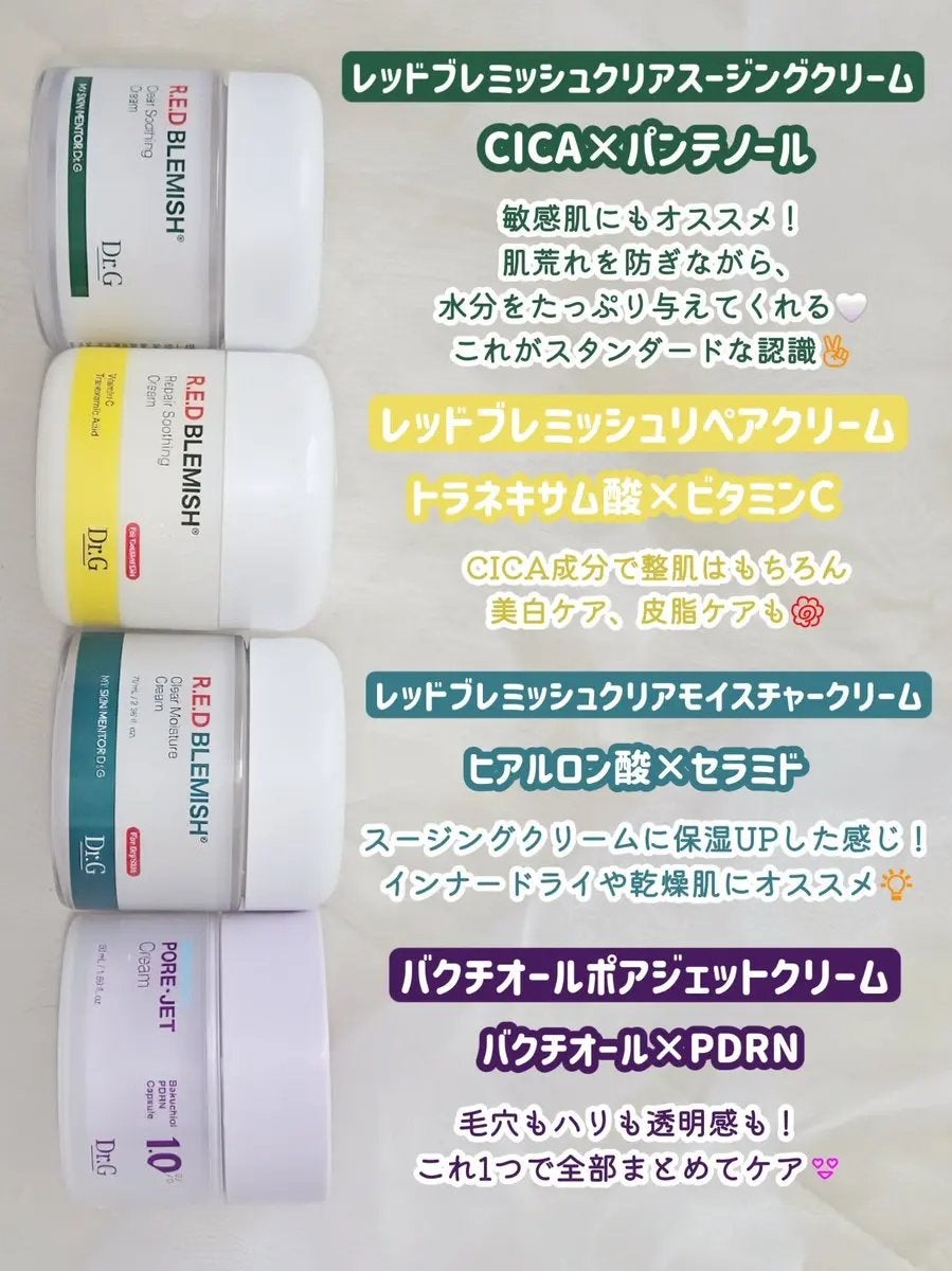 レッドブレミッシュ クリアスージングクリーム/Dr.G/フェイスクリームを使ったクチコミ(2枚目)