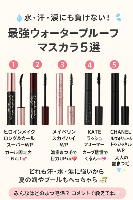 ル ヴォリューム ドゥ シャネル ウォータープルーフ/CHANEL/マスカラを使ったクチコミ(1枚目)