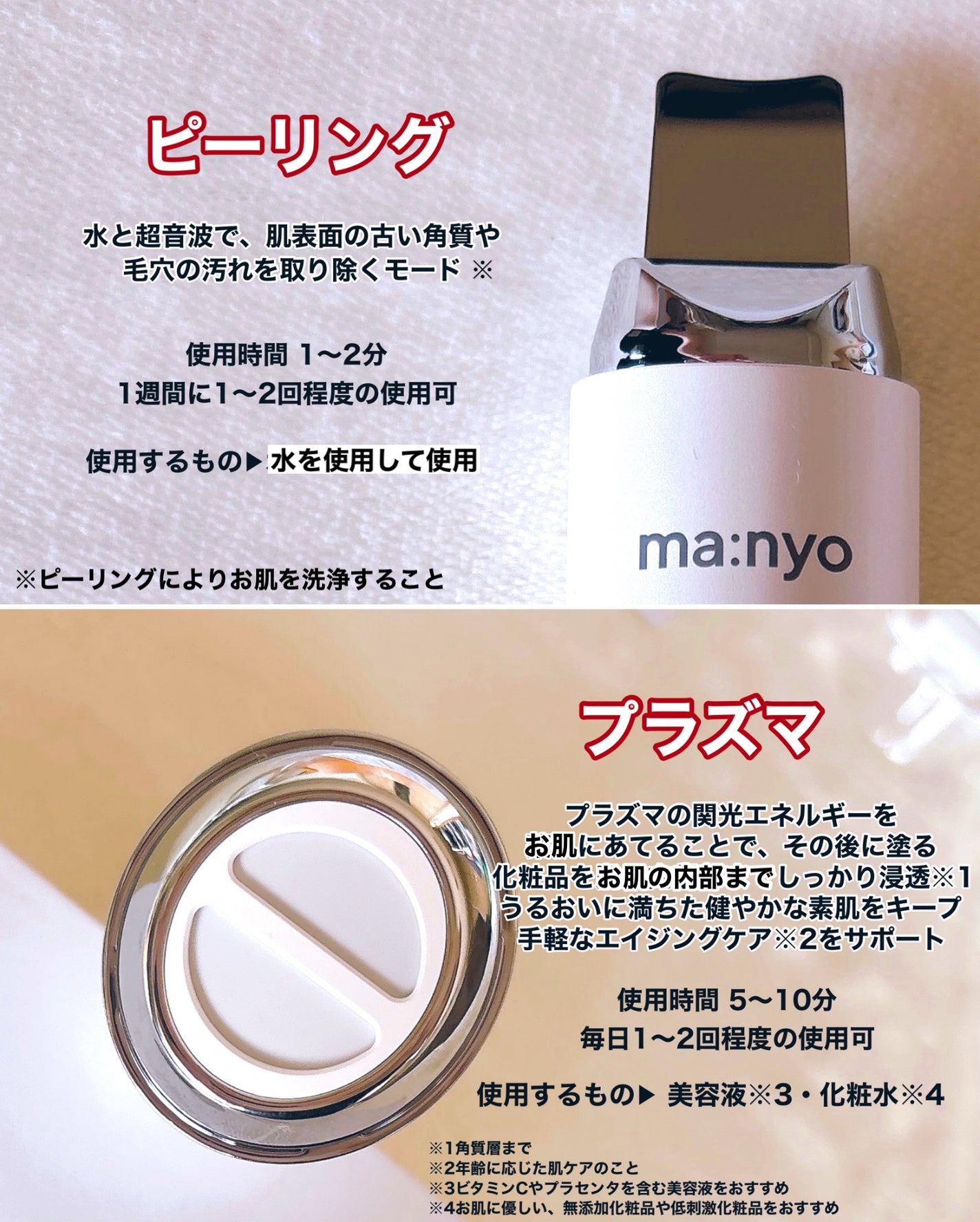 プラズマショットブースター/manyo/美顔器・マッサージを使ったクチコミ(2枚目)