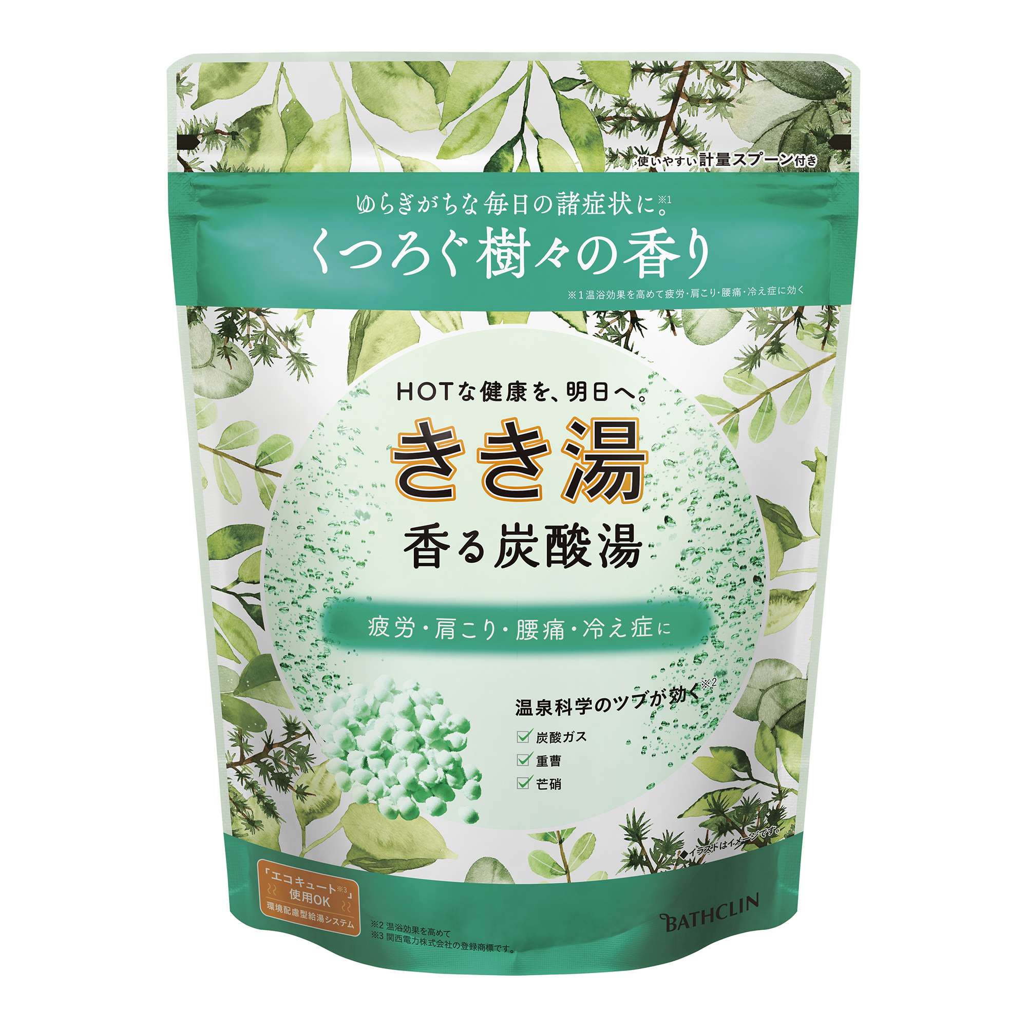 きき湯 きき湯 香る炭酸湯 樹々の香り