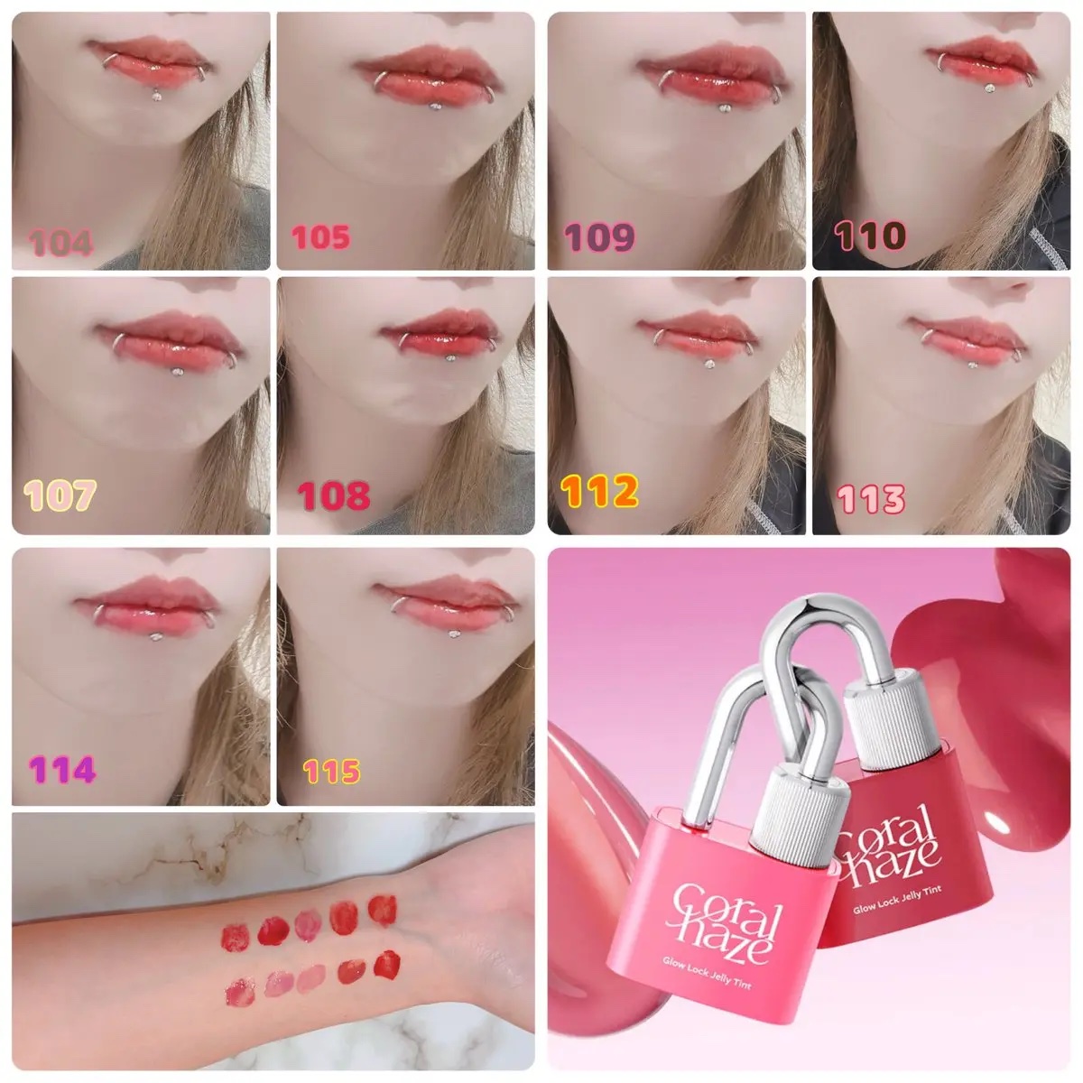 グロウロックゼリーティント/Coralhaze/リップティントを使ったクチコミ（2枚目）