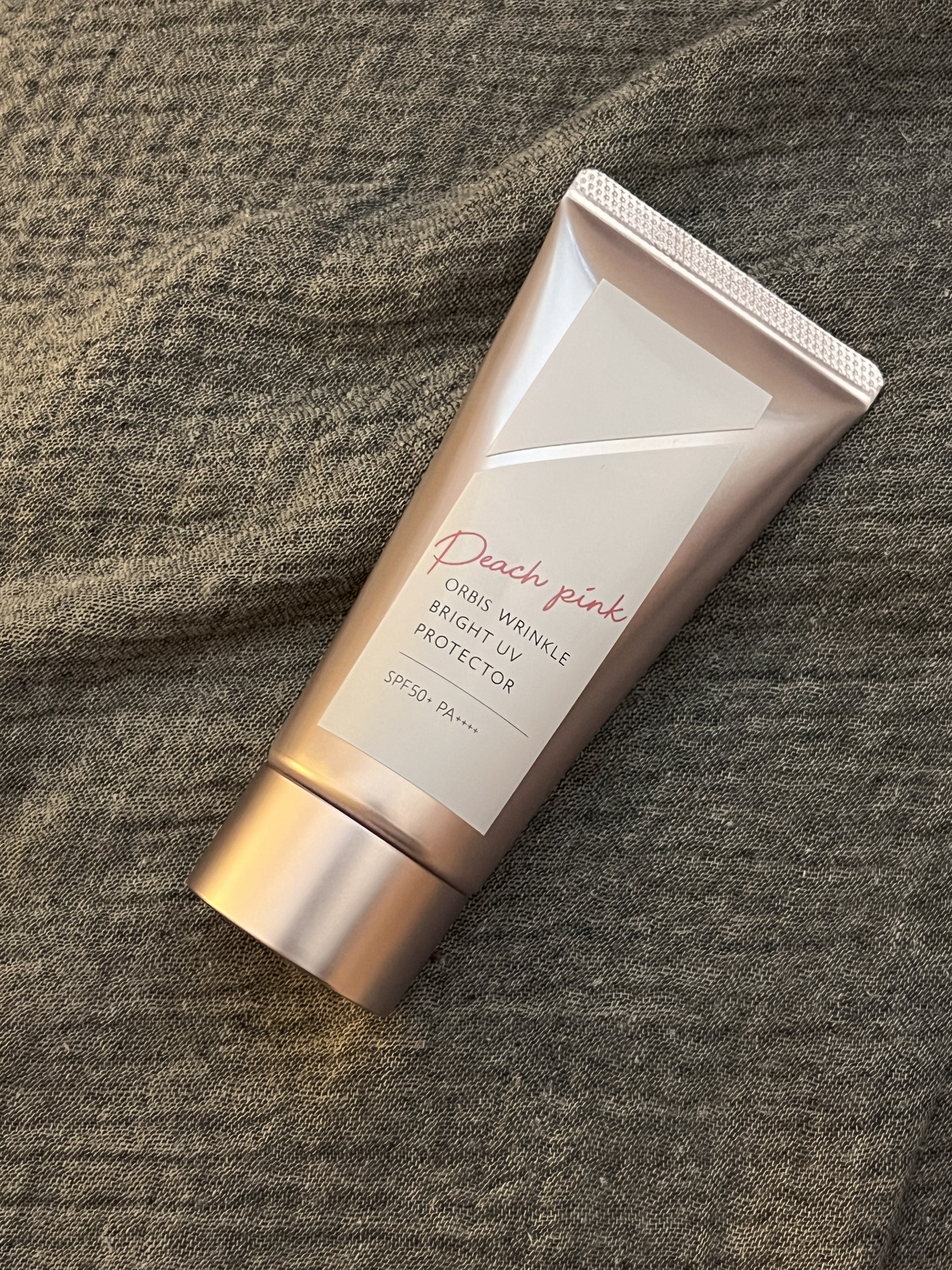 オルビス リンクルブライトＵＶプロテクター ピーチピンク（限定色）50g/オルビス/日焼け止めクリームを使ったクチコミ（1枚目）
