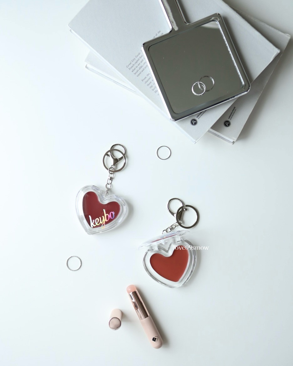 ハートリップ＆チークブラシ/keybo/メイクブラシを使ったクチコミ（1枚目）