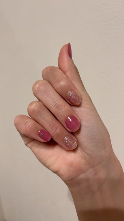 ネイルシール/Qoo10/ネイルシールを使ったクチコミ(1枚目)