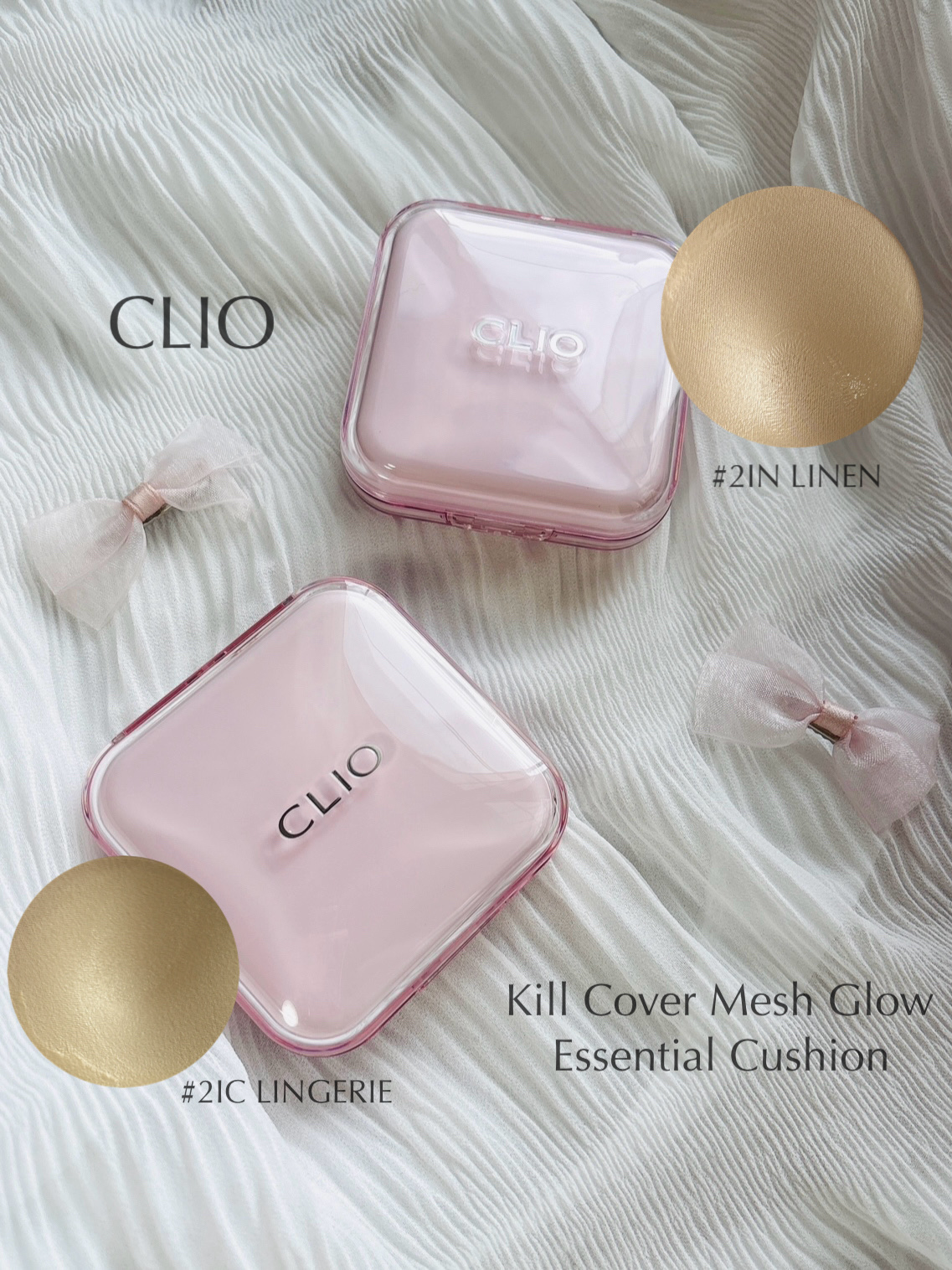 キルカバー メッシュ グロウ エッセンシャル クッション/CLIO/クッションファンデーションを使ったクチコミ（2枚目）