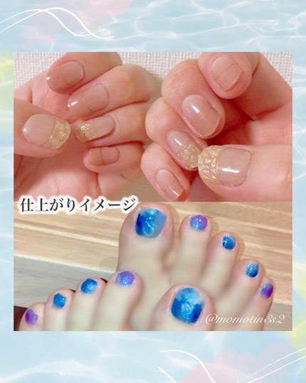 セミキュアジェルネイル(ハンド)/ohora/ネイルシールを使ったクチコミ(9枚目)