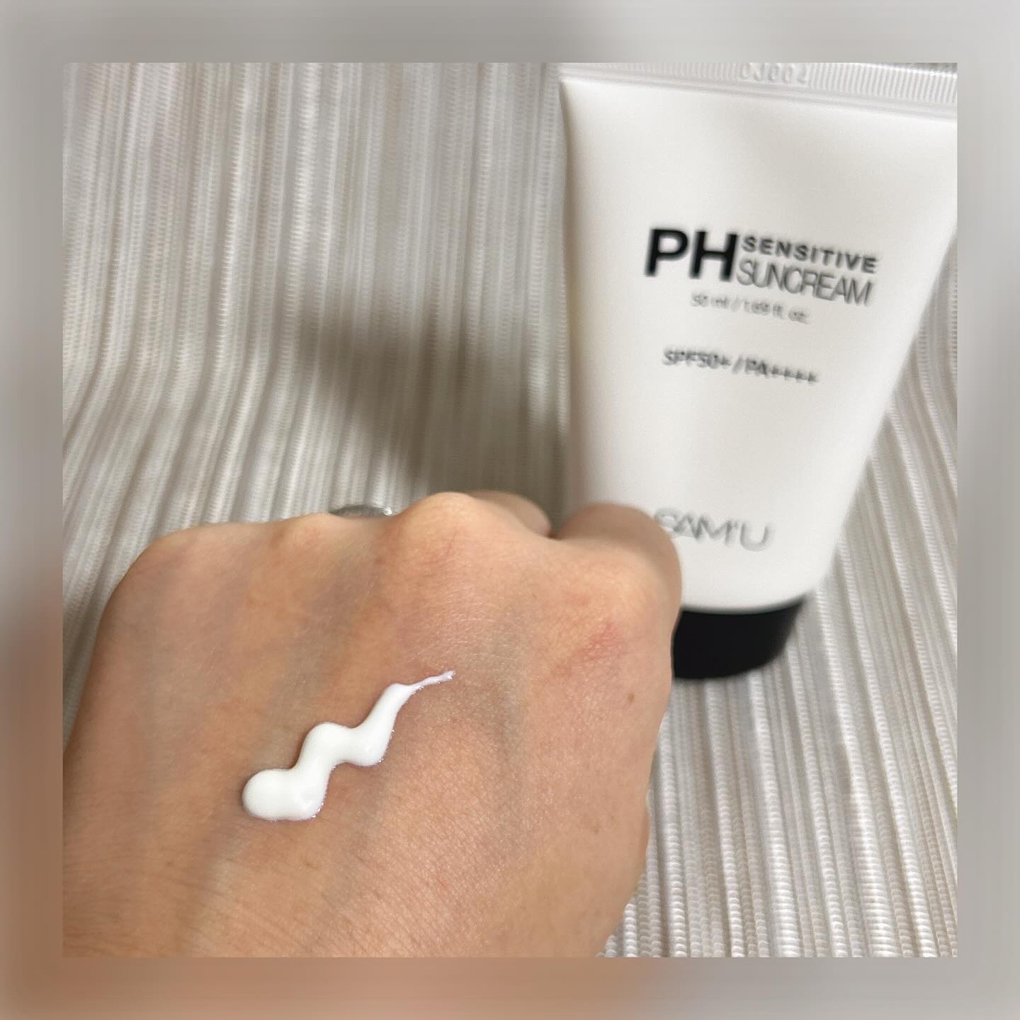サミュ PHセンシティブサンクリーム/SAM'U/日焼け止めクリームを使ったクチコミ（2枚目）