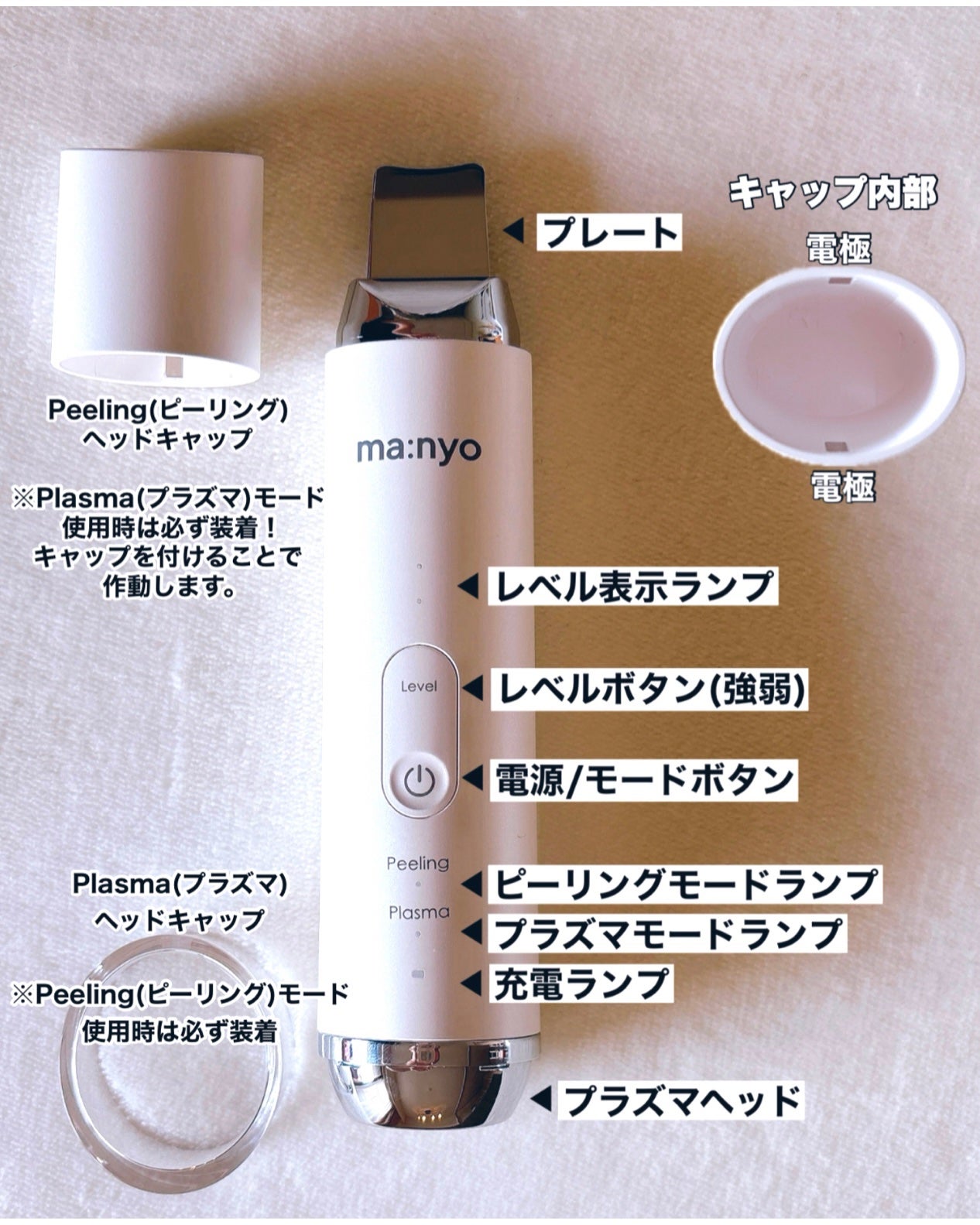プラズマショットブースター/manyo/美顔器・マッサージを使ったクチコミ(3枚目)