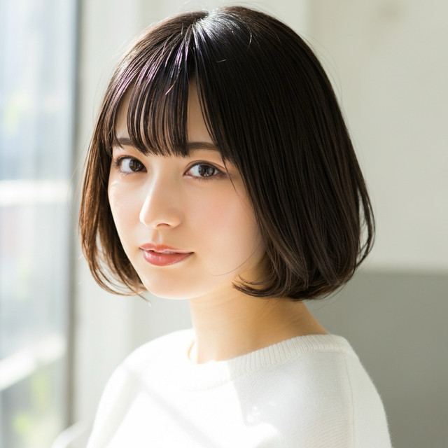 エラ張りさんのヘアスタイル