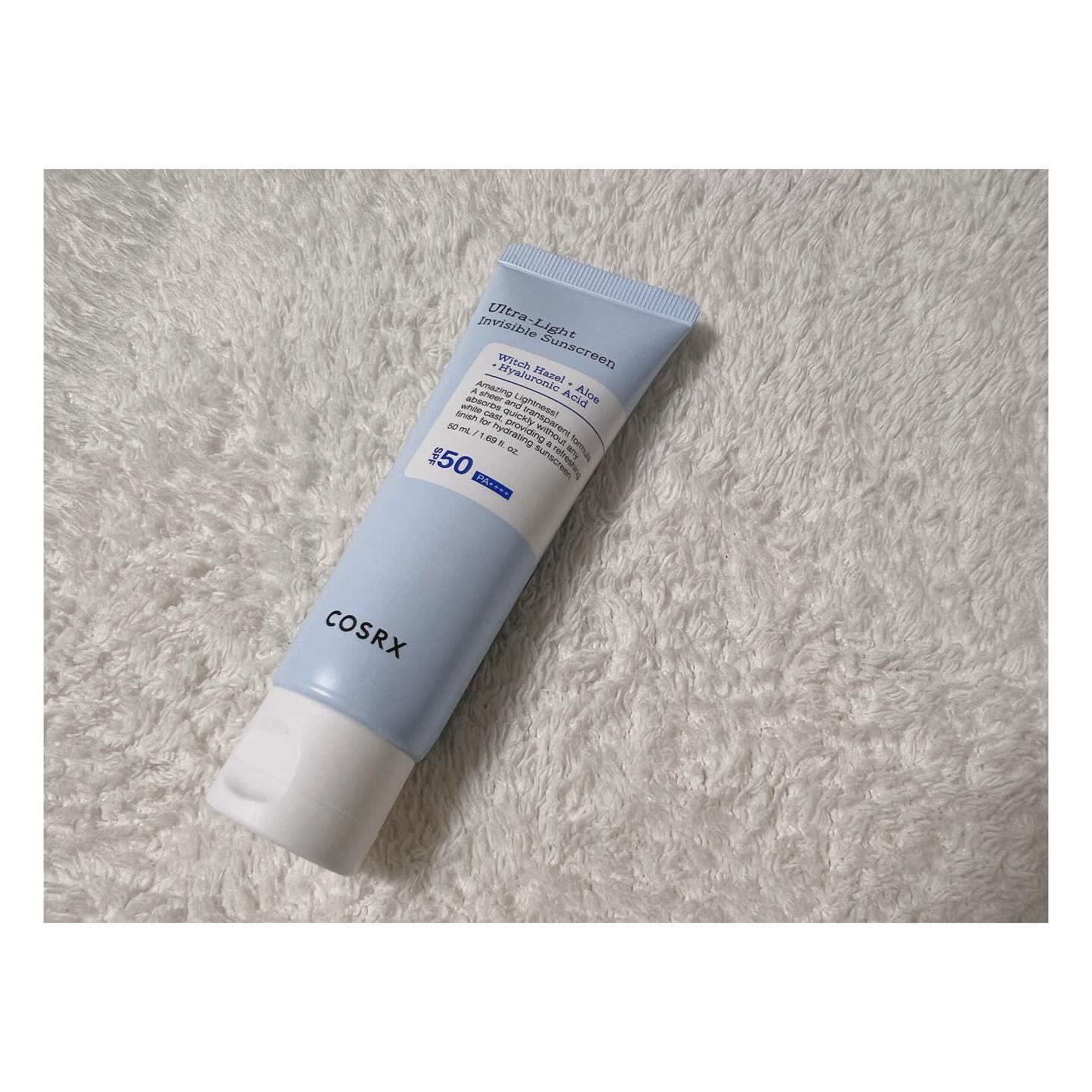 ウルトラライト透明UVクリーム/COSRX/日焼け止めクリームを使ったクチコミ（2枚目）