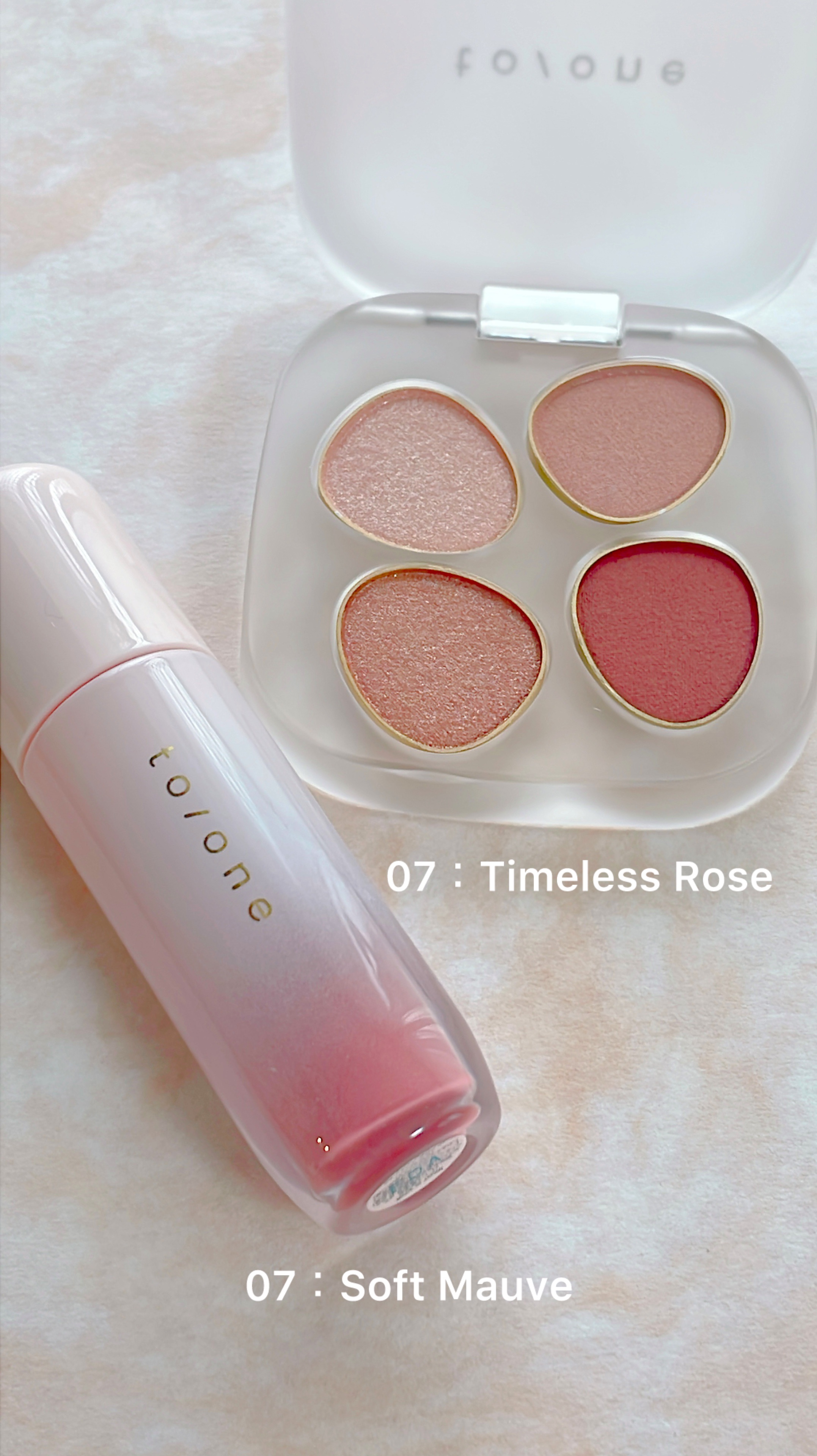 トーン ペタル フロート アイパレット/to/one/アイシャドウパレットを使ったクチコミ（1枚目）