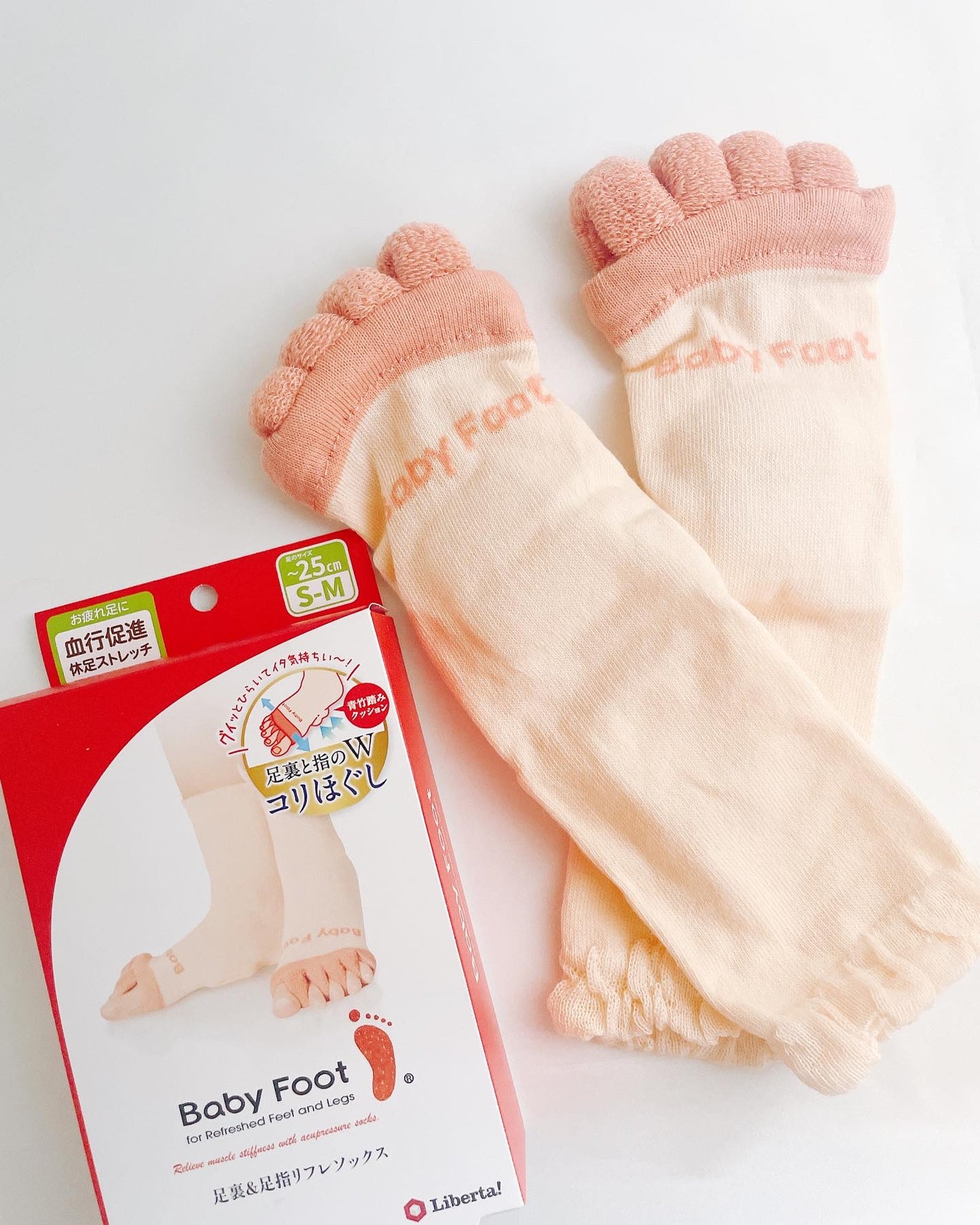 ベビーフット 足裏&足指リフレソックス/ベビーフット/レッグ・フットケアを使ったクチコミ(1枚目)