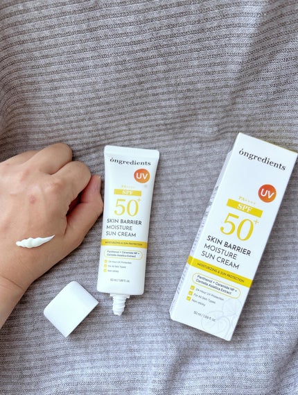 スキンバリアモイスチャーサンクリーム/Ongredients/日焼け止めクリームを使ったクチコミ(4枚目)