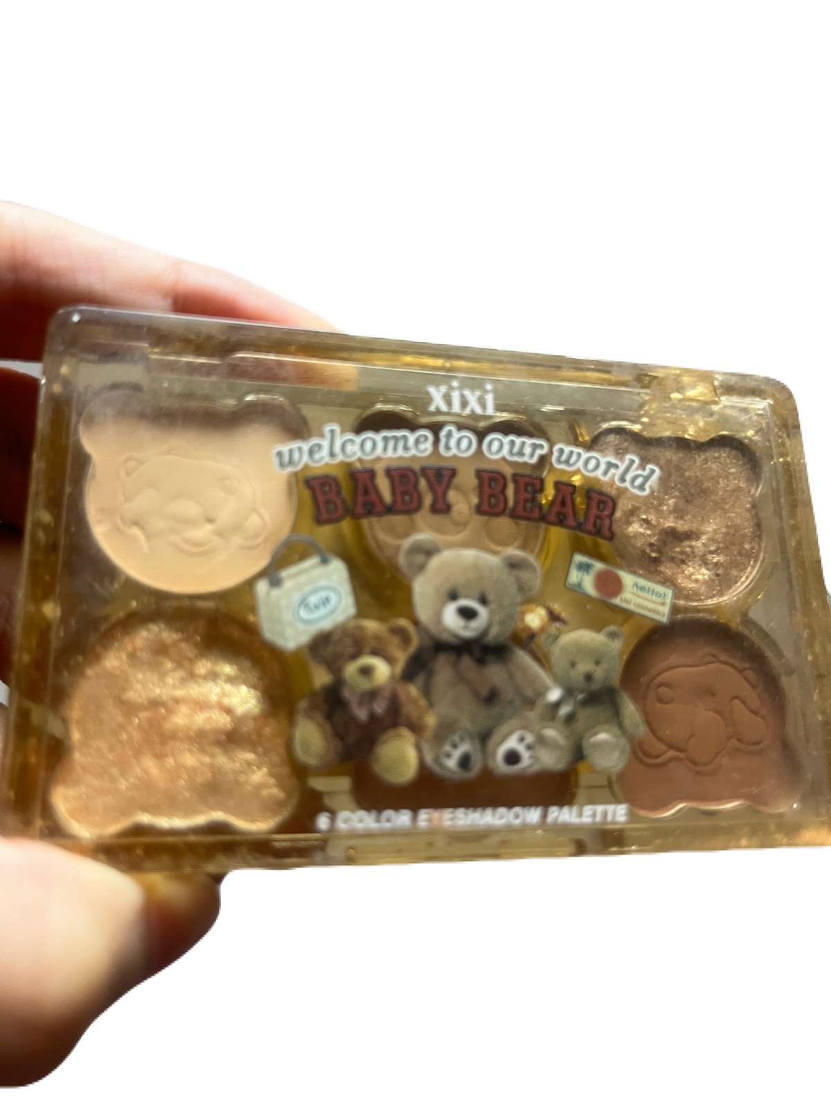 アルバイト熊6色アイシャドウ/xixi/アイシャドウパレットを使ったクチコミ（1枚目）