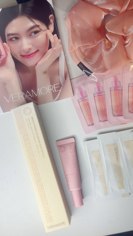 VERAMORE BRIGHTENING GLOWING SUN SERUM/VERAMORE/日焼け止めローションを使ったクチコミ(1枚目)