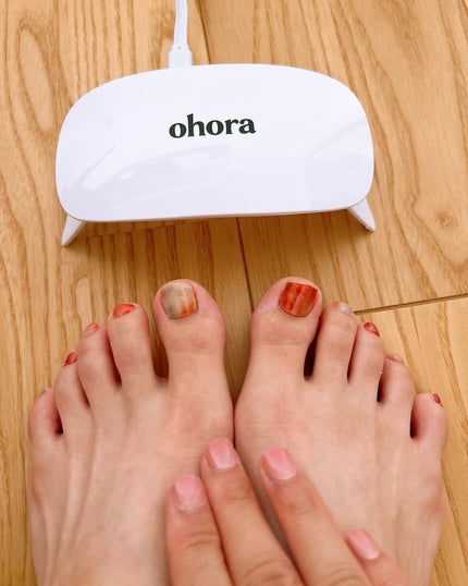 セミキュアジェルネイル(ハンド)/ohora/ネイルシールを使ったクチコミ(5枚目)