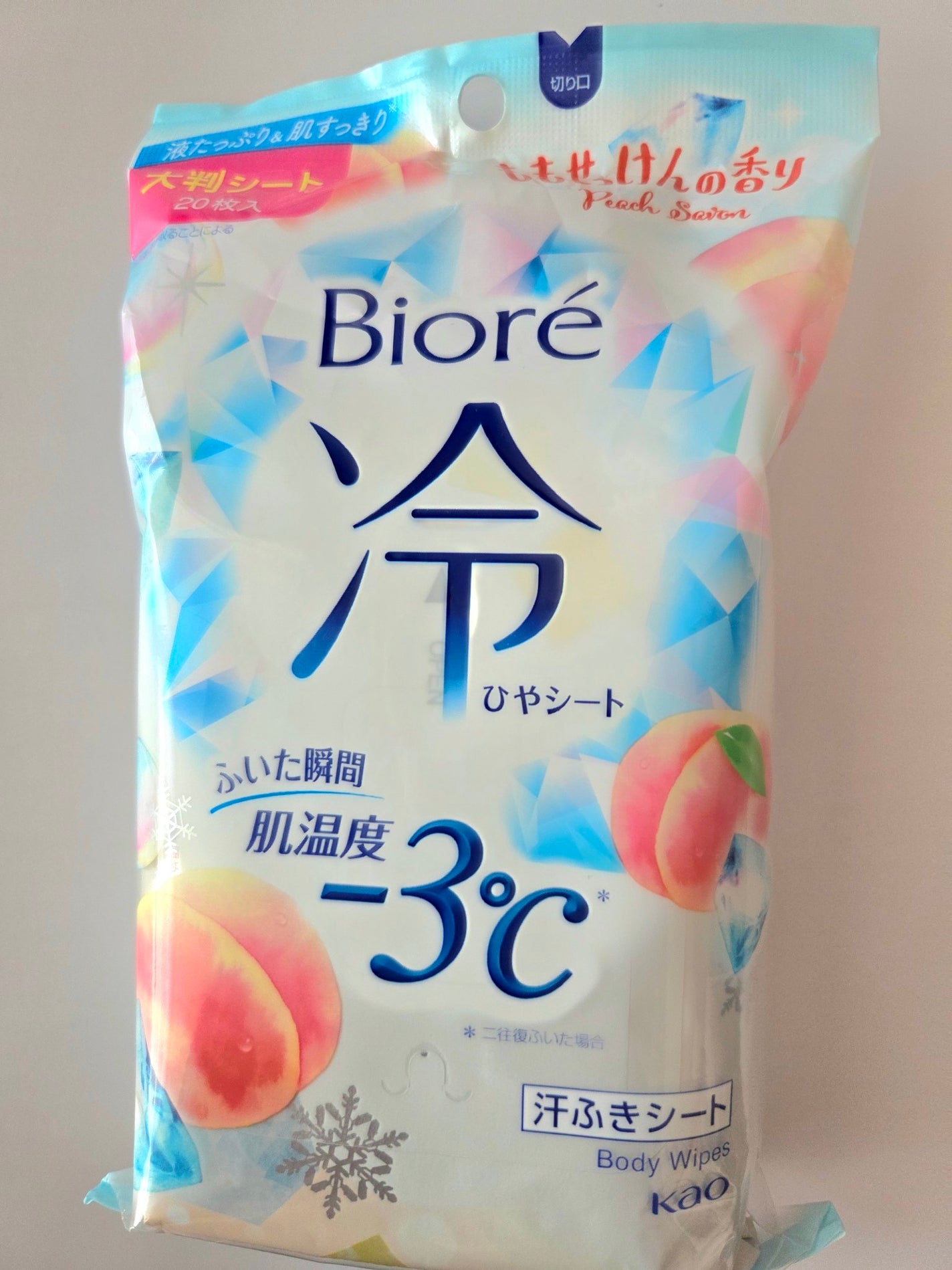 冷シート ももせっけんの香り/ビオレ/ボディシートを使ったクチコミ(1枚目)