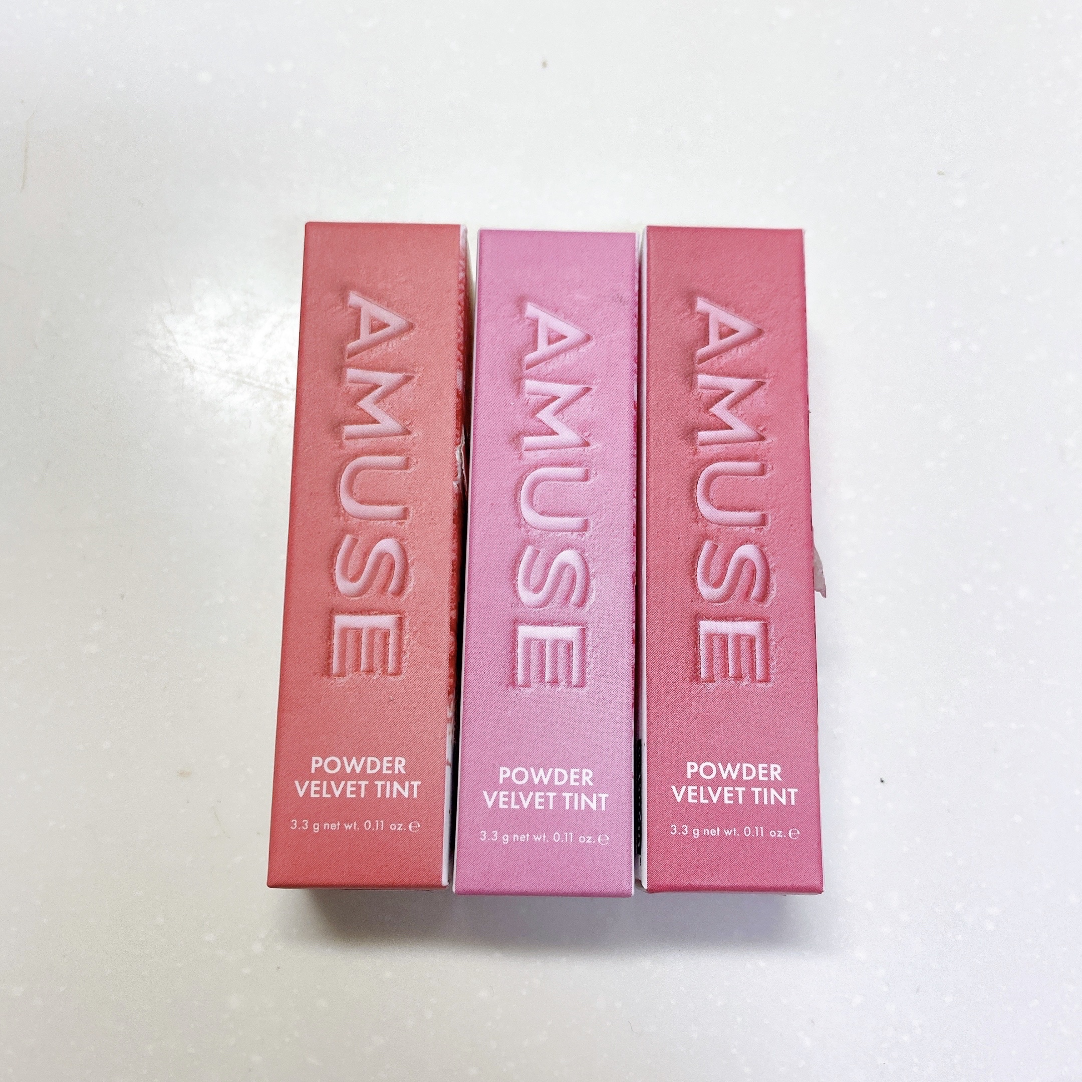 パウダーベルベットティント/AMUSE/リップティントを使ったクチコミ（1枚目）