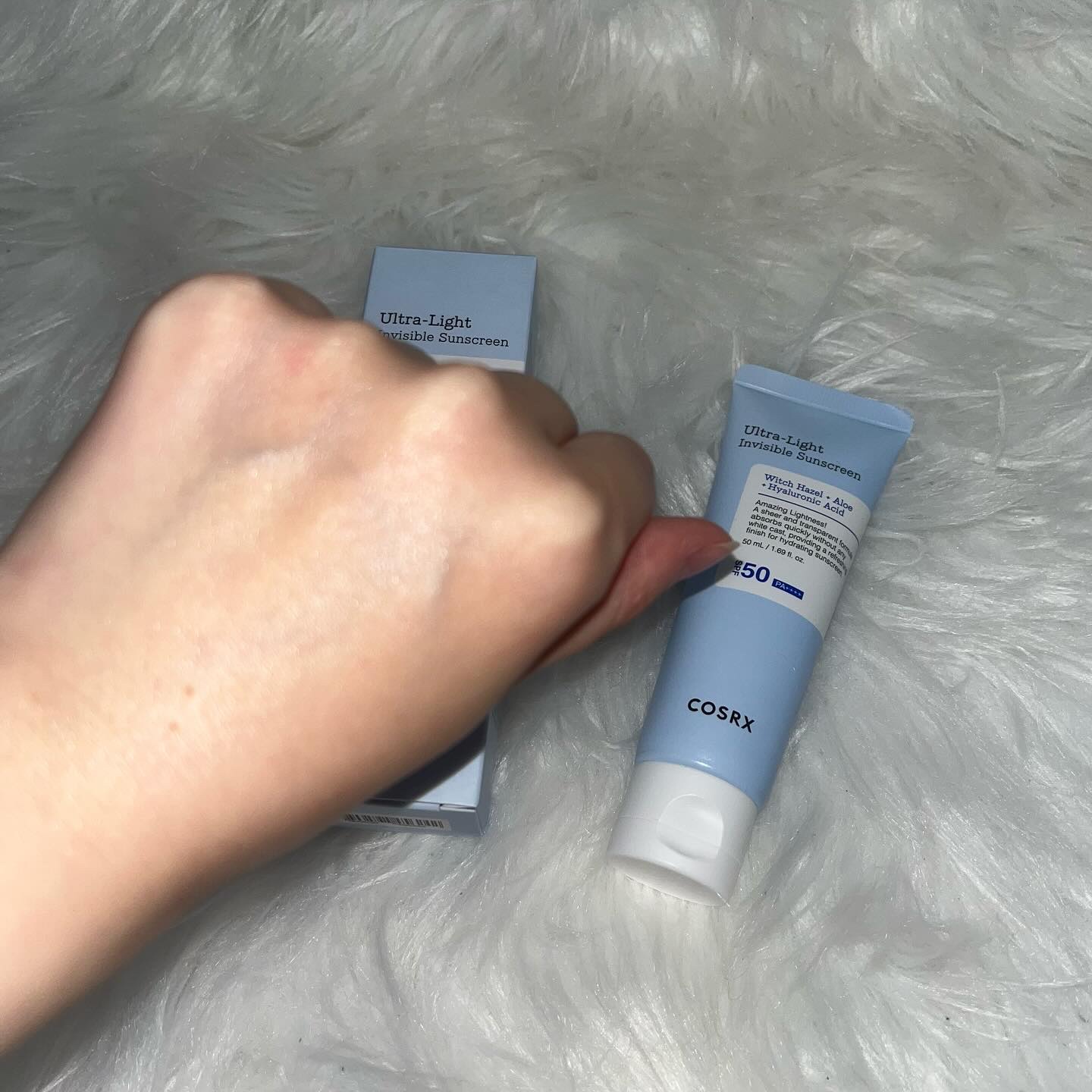 ウルトラライト透明UVクリーム/COSRX/日焼け止めクリームを使ったクチコミ（3枚目）