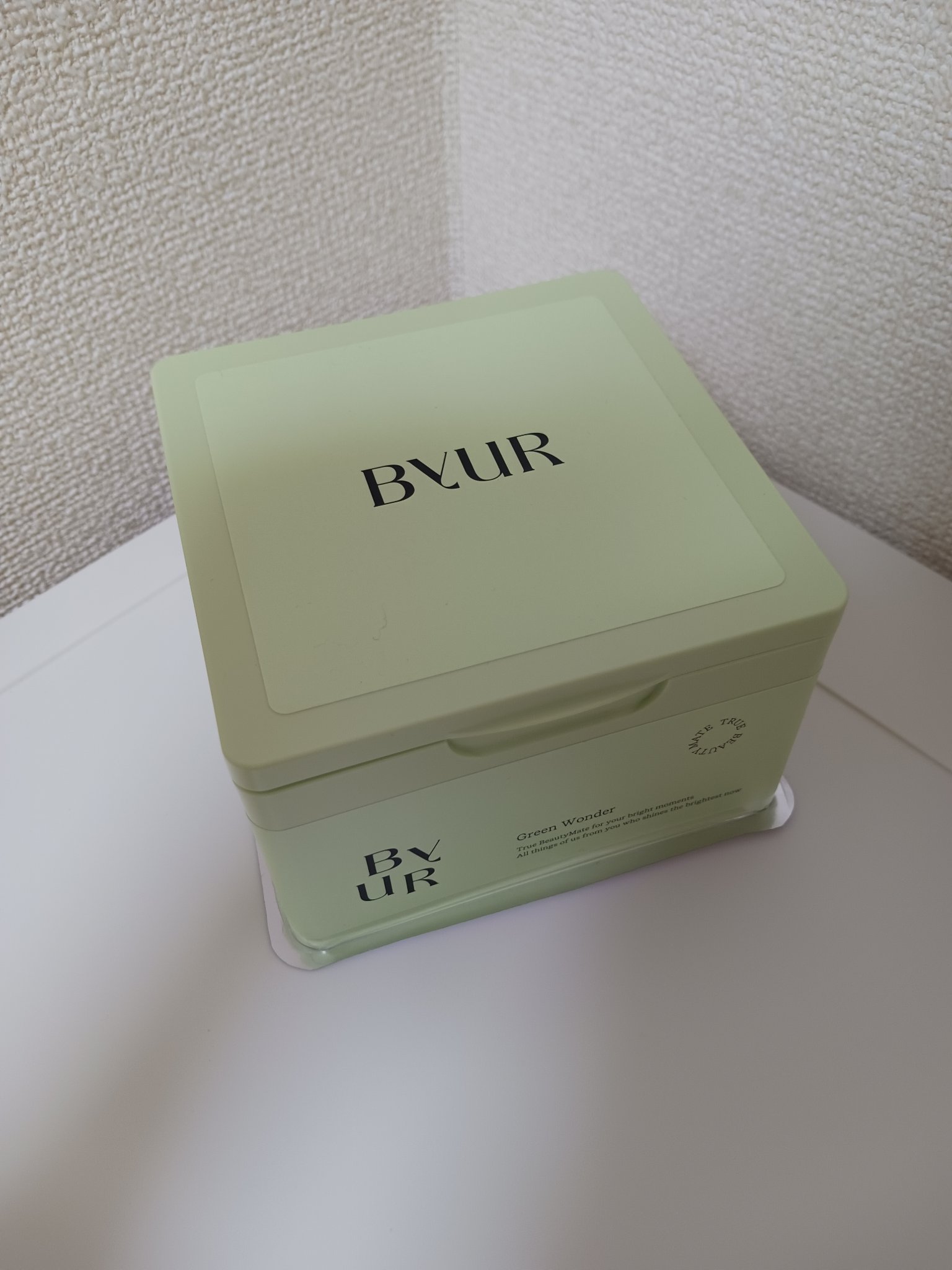 ByUR バイユア スージンググリーン デイリーアクアセラムマスク

前回のQoo10メガ割で購入しました！
毛穴が気になっていたのと、個包装のタイプを使ったことがあり、使用感が好きだっため購入してみました！

毛穴への効果は正直個包装のも