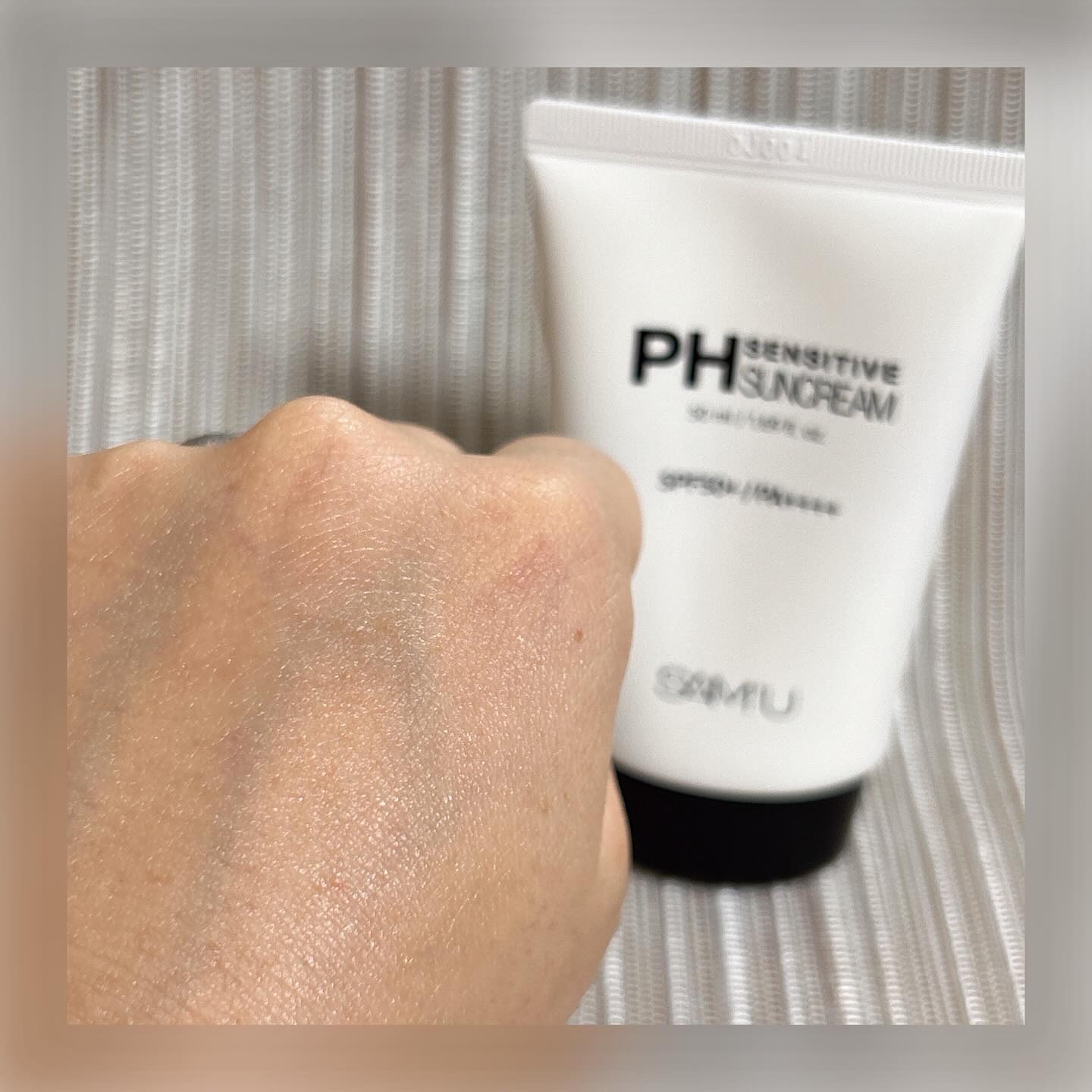 サミュ PHセンシティブサンクリーム/SAM'U/日焼け止めクリームを使ったクチコミ（3枚目）
