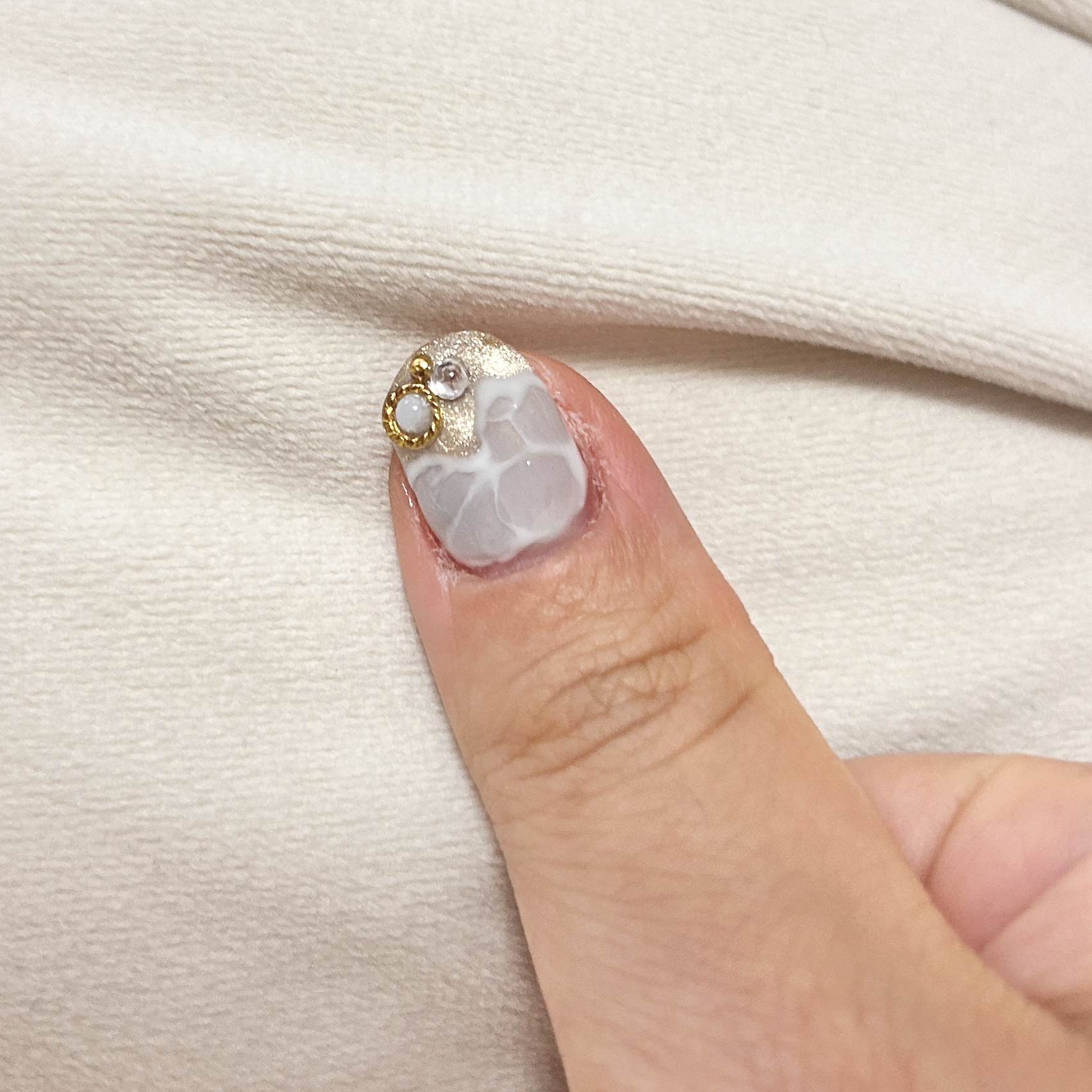 HOMEI ウィークリージェル WF10 バニラアイボリー(Vanilla Ivory)/HOMEI/ジェルネイルを使ったクチコミ（2枚目）