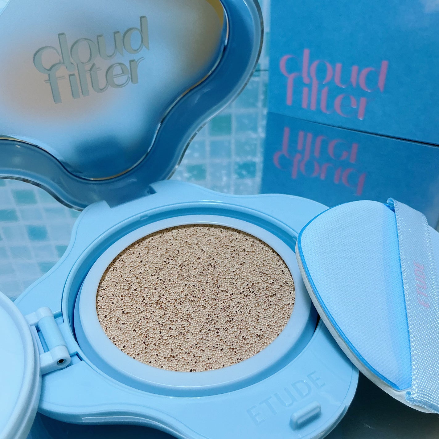 クラウドフィルタークッション/ETUDE/クッションファンデーションを使ったクチコミ(4枚目)