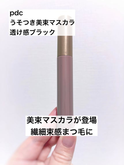 うそつき美束マスカラ 透け感ブラック/pdc/マスカラを使ったクチコミ(1枚目)