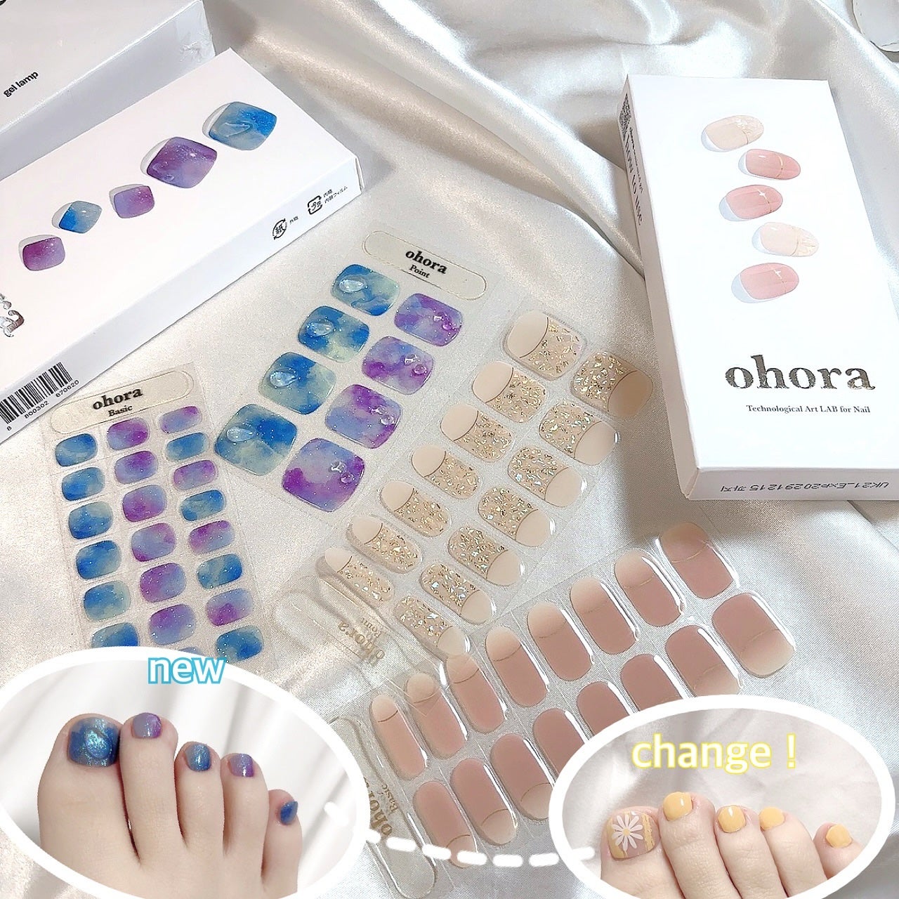 セミキュアジェルネイル(ハンド)/ohora/ネイルシールを使ったクチコミ(1枚目)