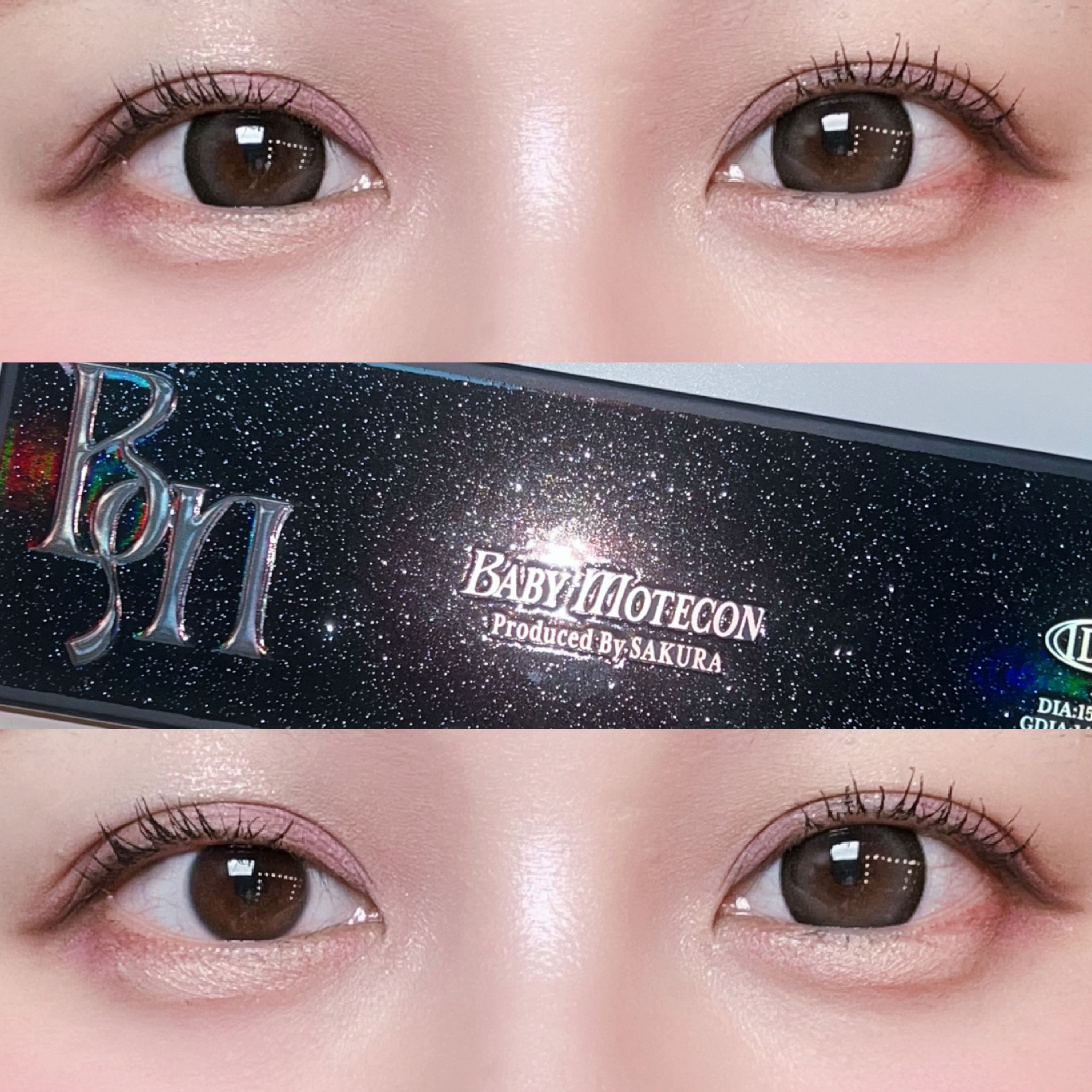 BABY MOTECON Produced By SAKURA/モテコン/ワンデー（１DAY）カラコンを使ったクチコミ（1枚目）