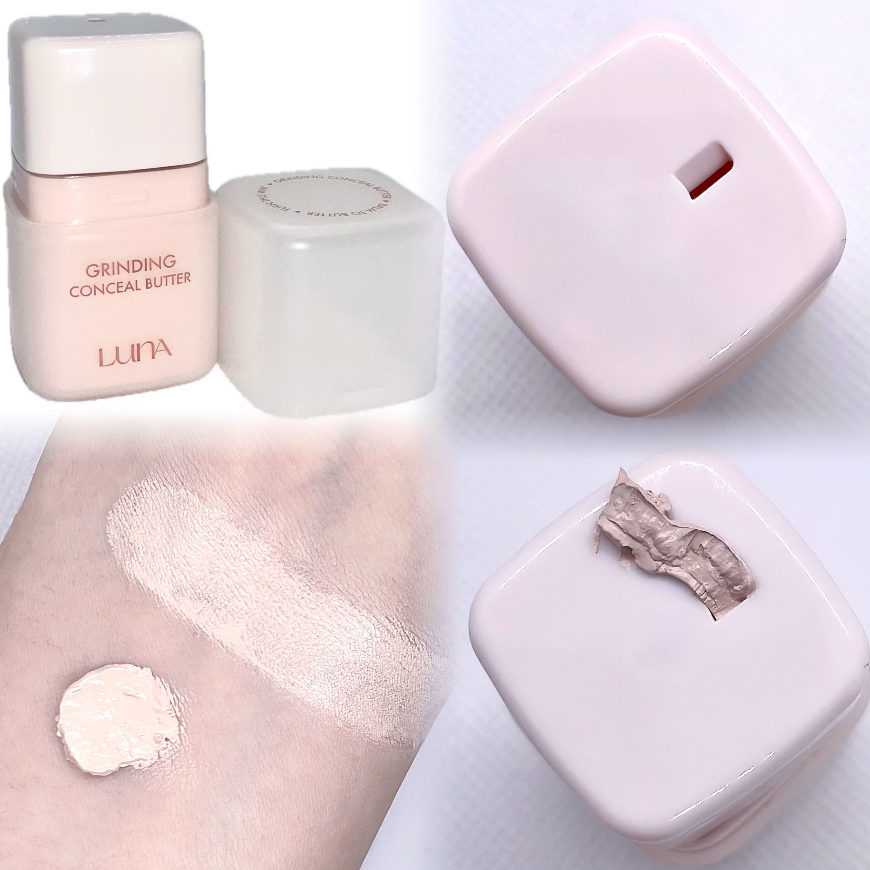 グラインディングコンシールバター 02 アイボリー/LUNA/クリームコンシーラーを使ったクチコミ（2枚目）