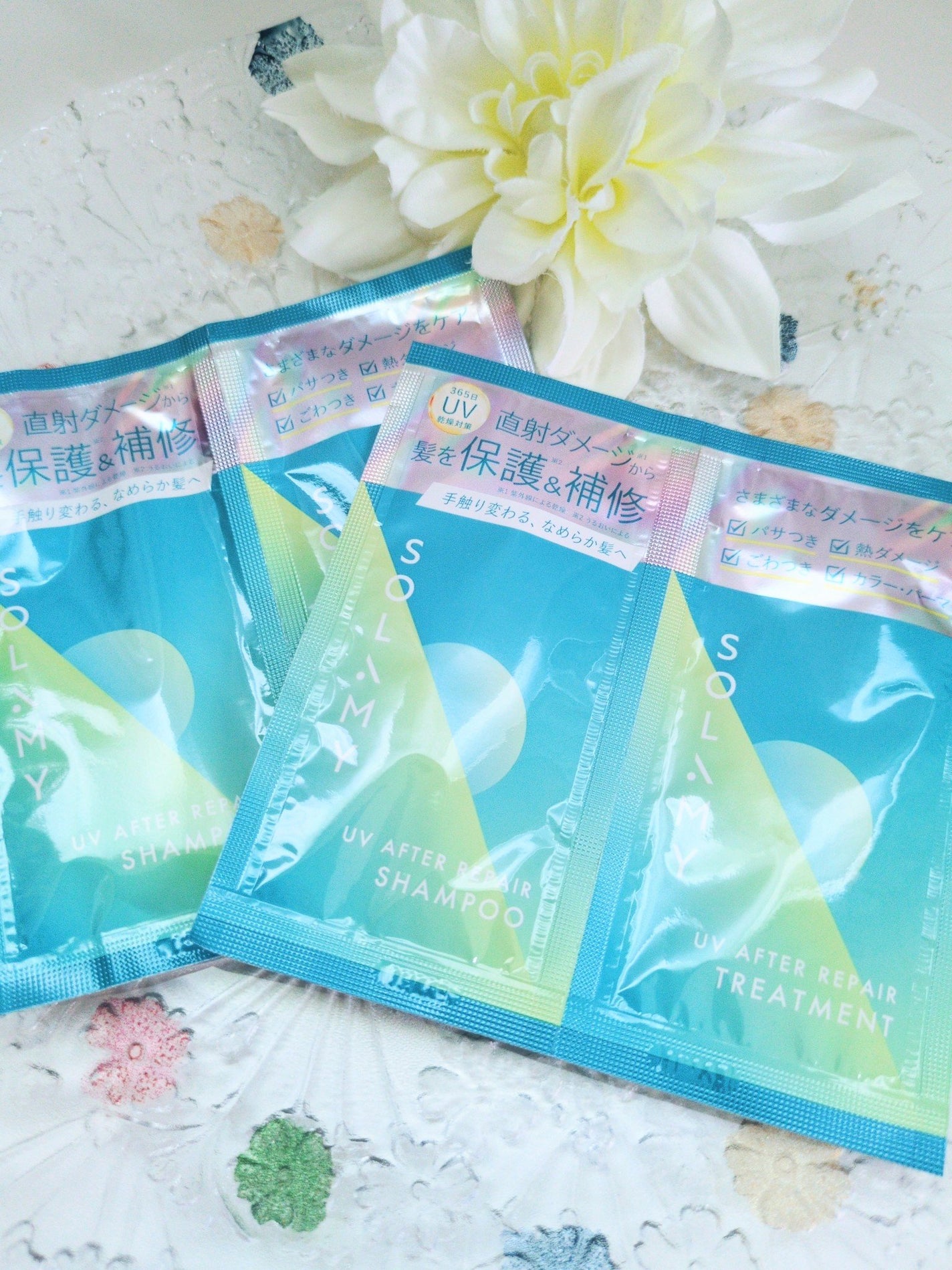 ソラミー UVアフターリペアシャンプー/トリートメント/SOLAMY/シャンプー・コンディショナーを使ったクチコミ(1枚目)
