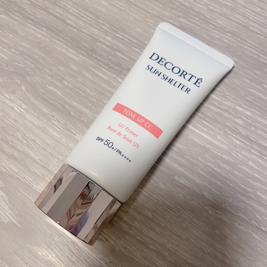 サンシェルター トーンアップCC/DECORTÉ/CCクリームを使ったクチコミ（2枚目）