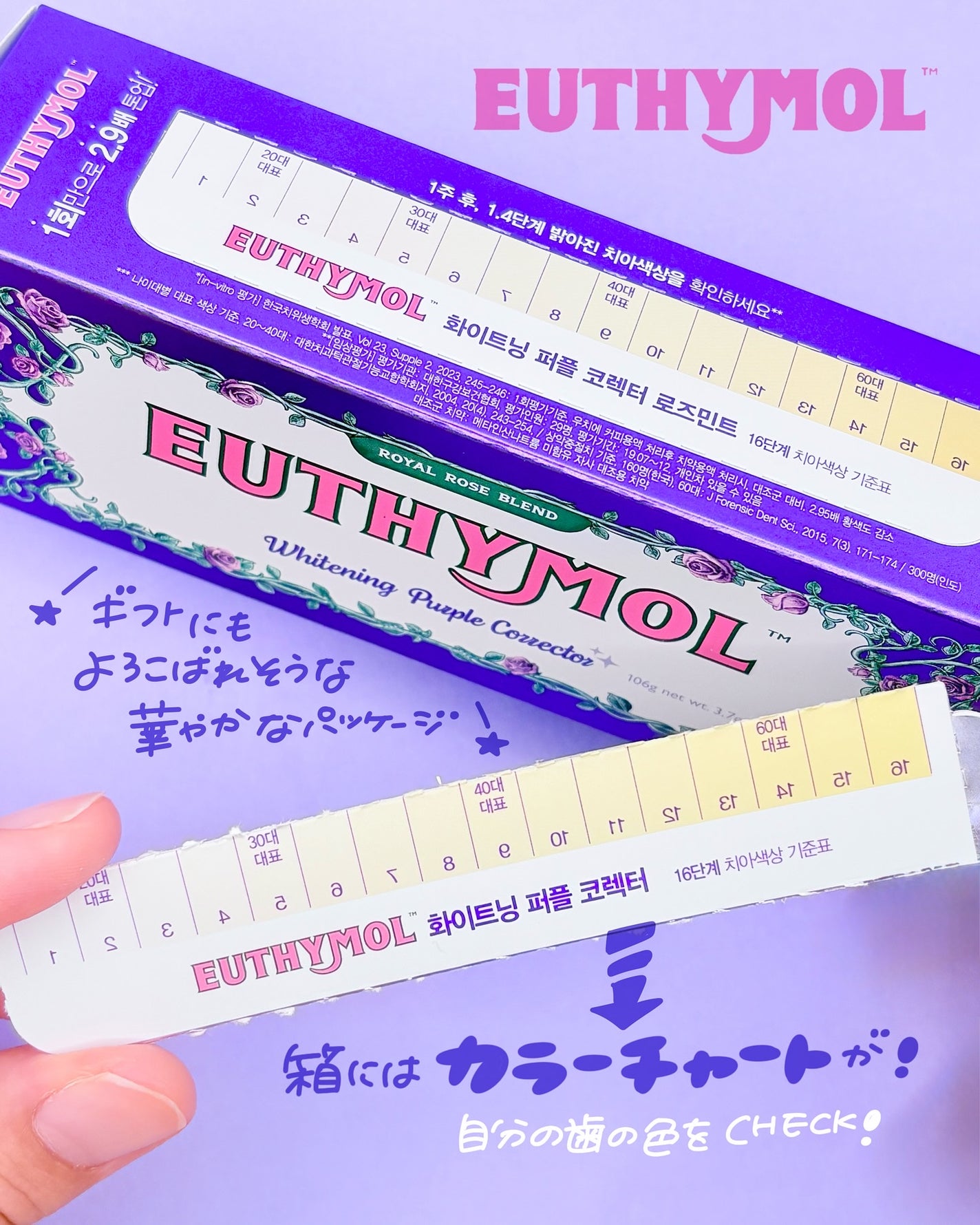 ホワイトニングパープルコレクター歯磨き粉/EUTHYMOL/その他を使ったクチコミ(4枚目)