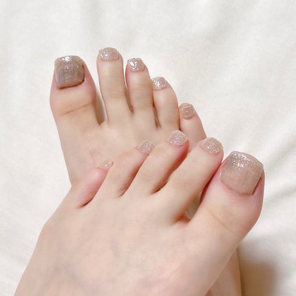 セミキュアジェルネイル(ペディキュア)/ohora/ネイルシールを使ったクチコミ(1枚目)