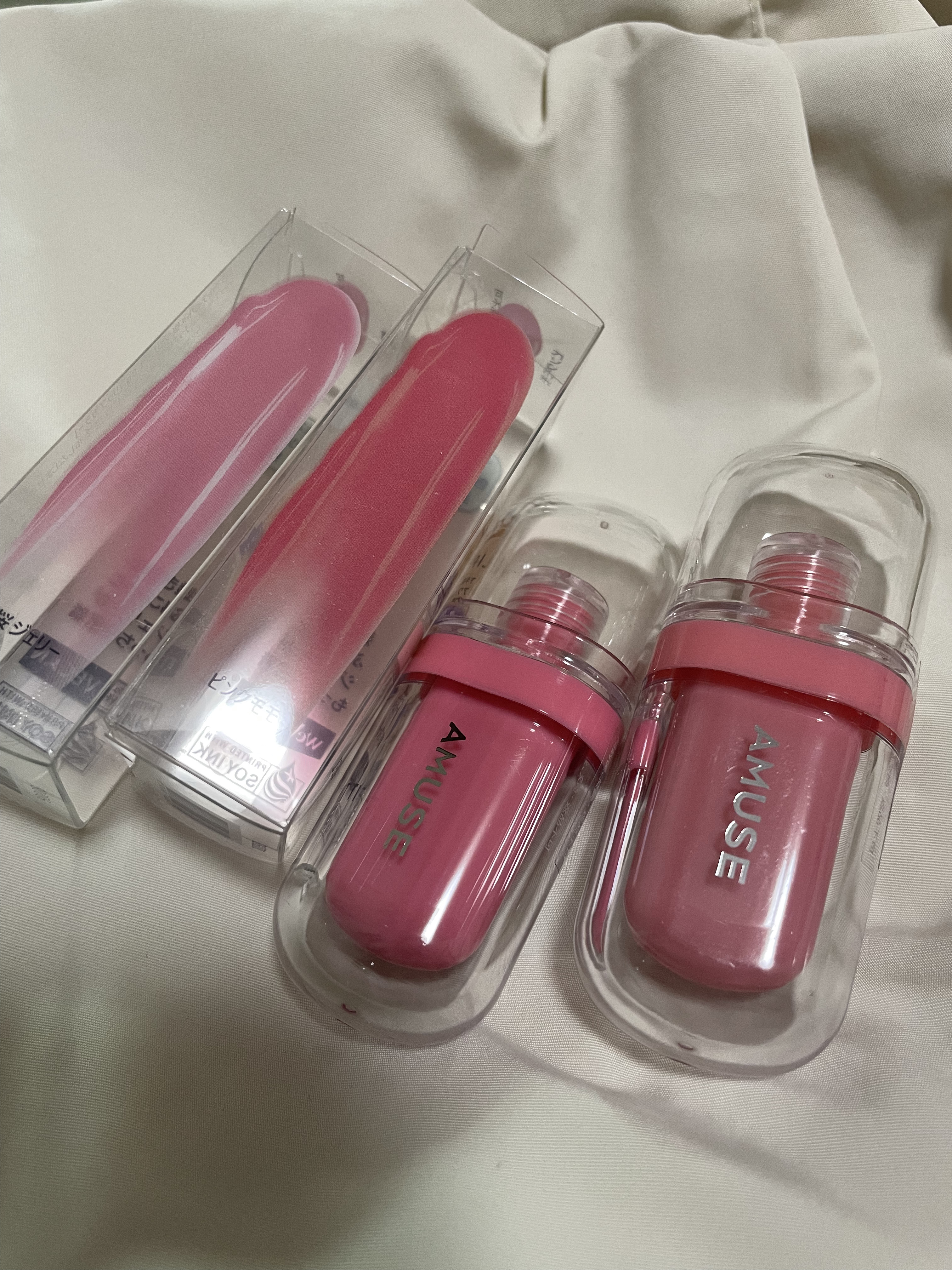 ジェルフィットティント/AMUSE/リップティントを使ったクチコミ（1枚目）