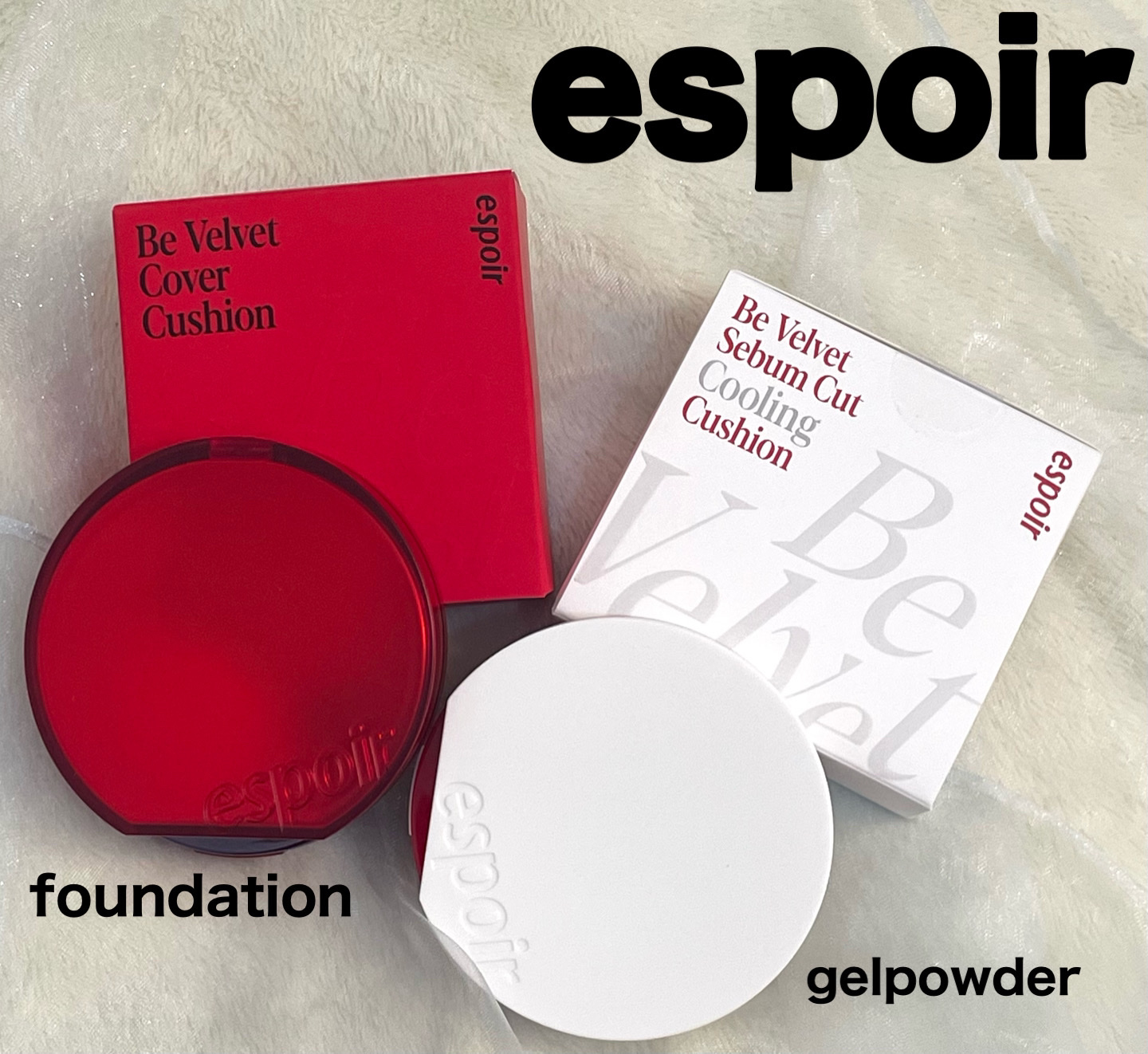 ビーベルベットカバークッション/espoir/クッションファンデーションを使ったクチコミ（1枚目）