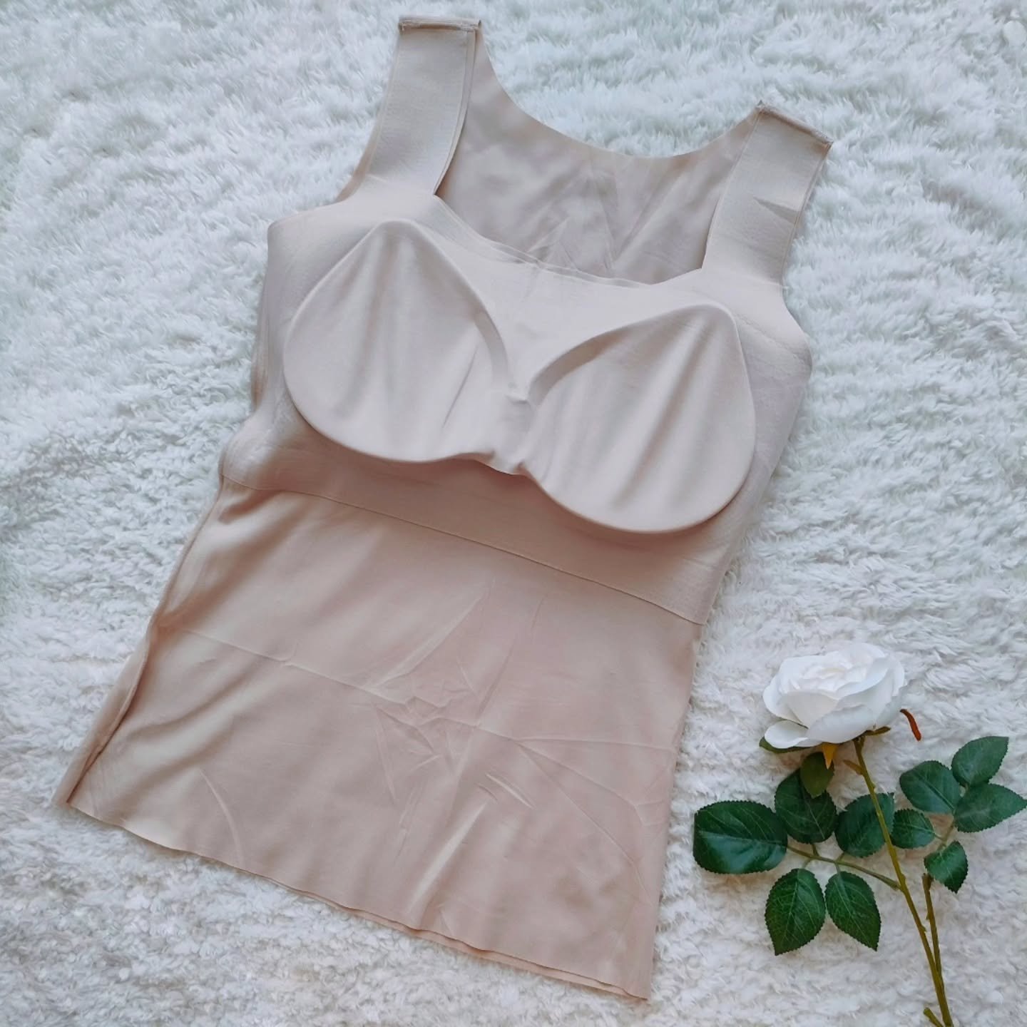 シームレス　ブラトップ タンクトップ/deardoris/その他を使ったクチコミ（3枚目）