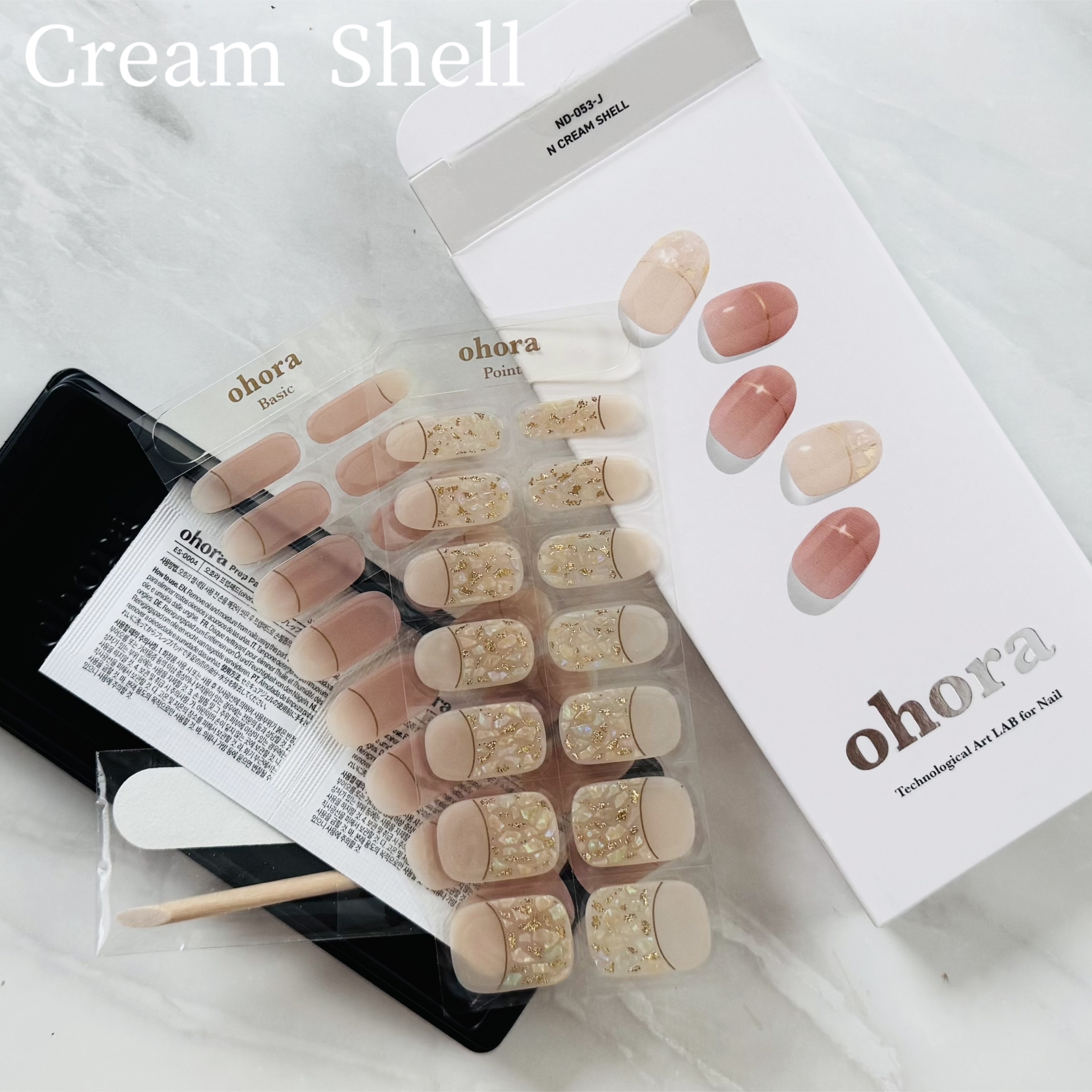 セミキュアジェルネイル（ハンド）/ohora/ネイルシールを使ったクチコミ（2枚目）