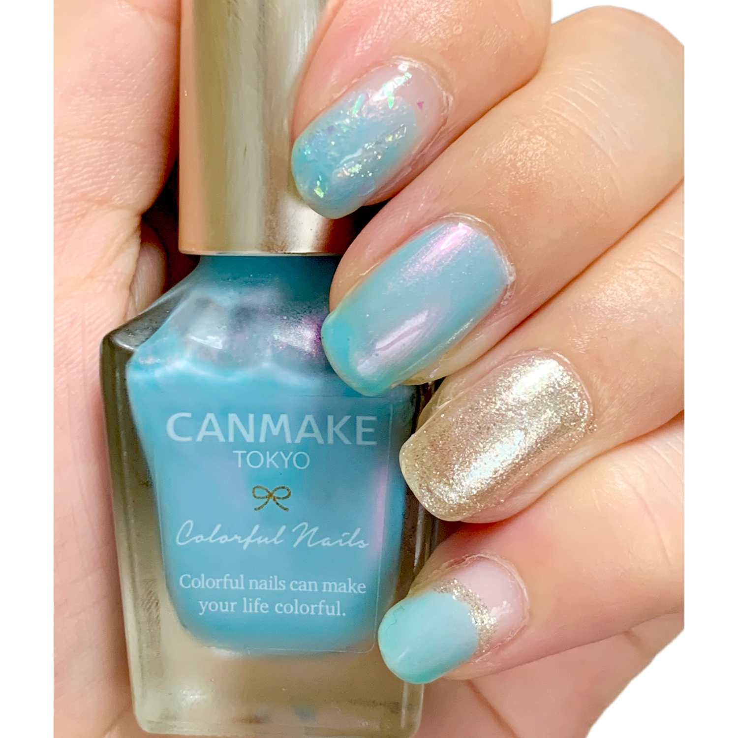 ACネイルエナメル 016 ミルキー ミント/セリア/マニキュアを使ったクチコミ（1枚目）