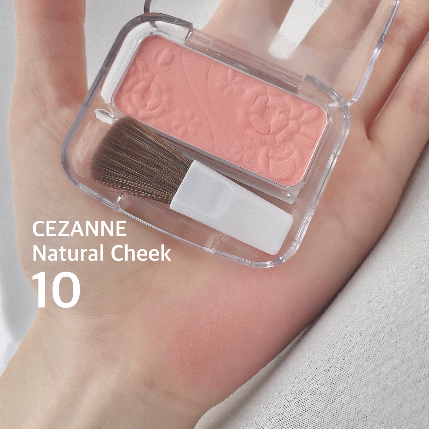 ナチュラル チークN/CEZANNE/パウダーチークを使ったクチコミ（3枚目）