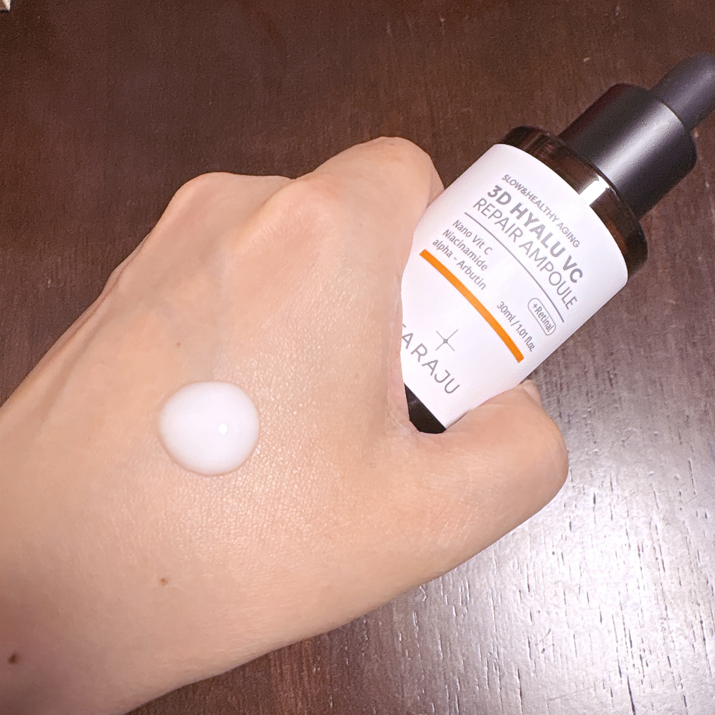 3D ヒアル VC  リペア アンプル/TARAJU/美容液を使ったクチコミ（2枚目）