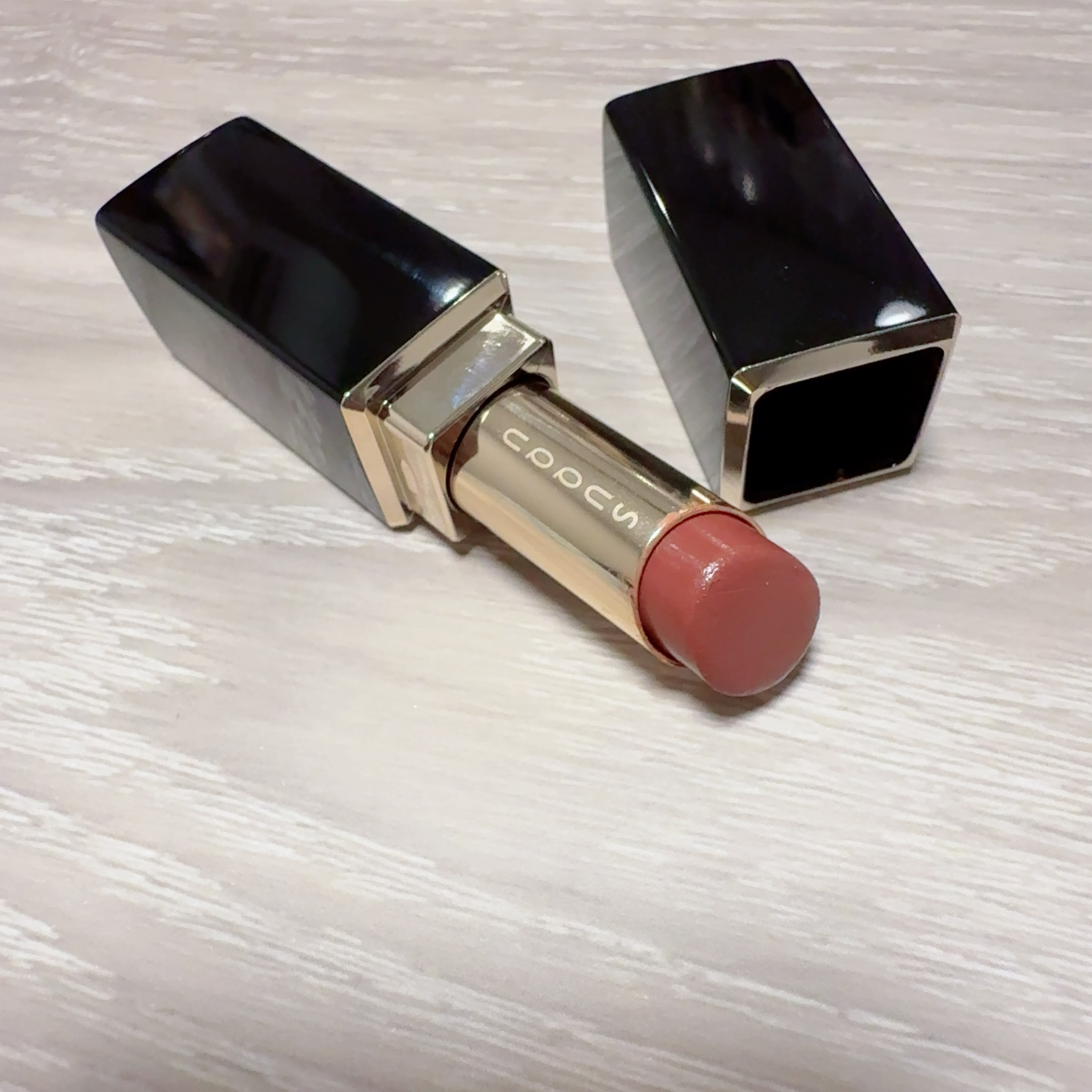 モイスチャー グレイズ リップスティック 12 秋溶 -AKIDOKE/SUQQU/口紅を使ったクチコミ（2枚目）