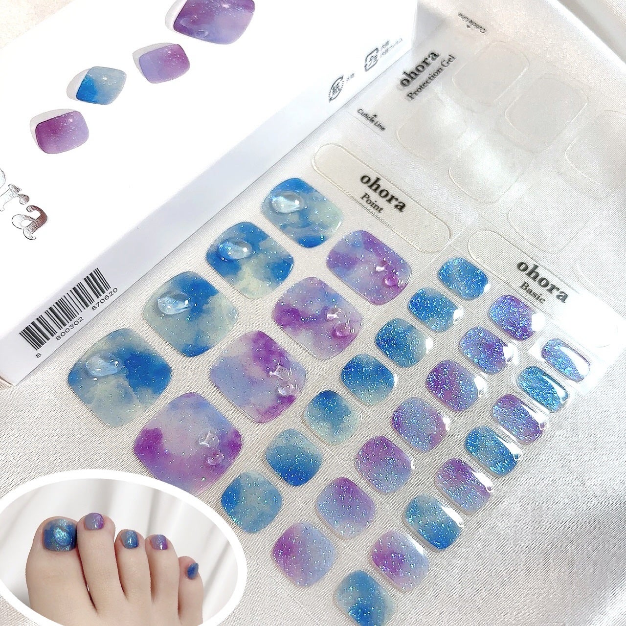 セミキュアジェルネイル(ハンド)/ohora/ネイルシールを使ったクチコミ(2枚目)