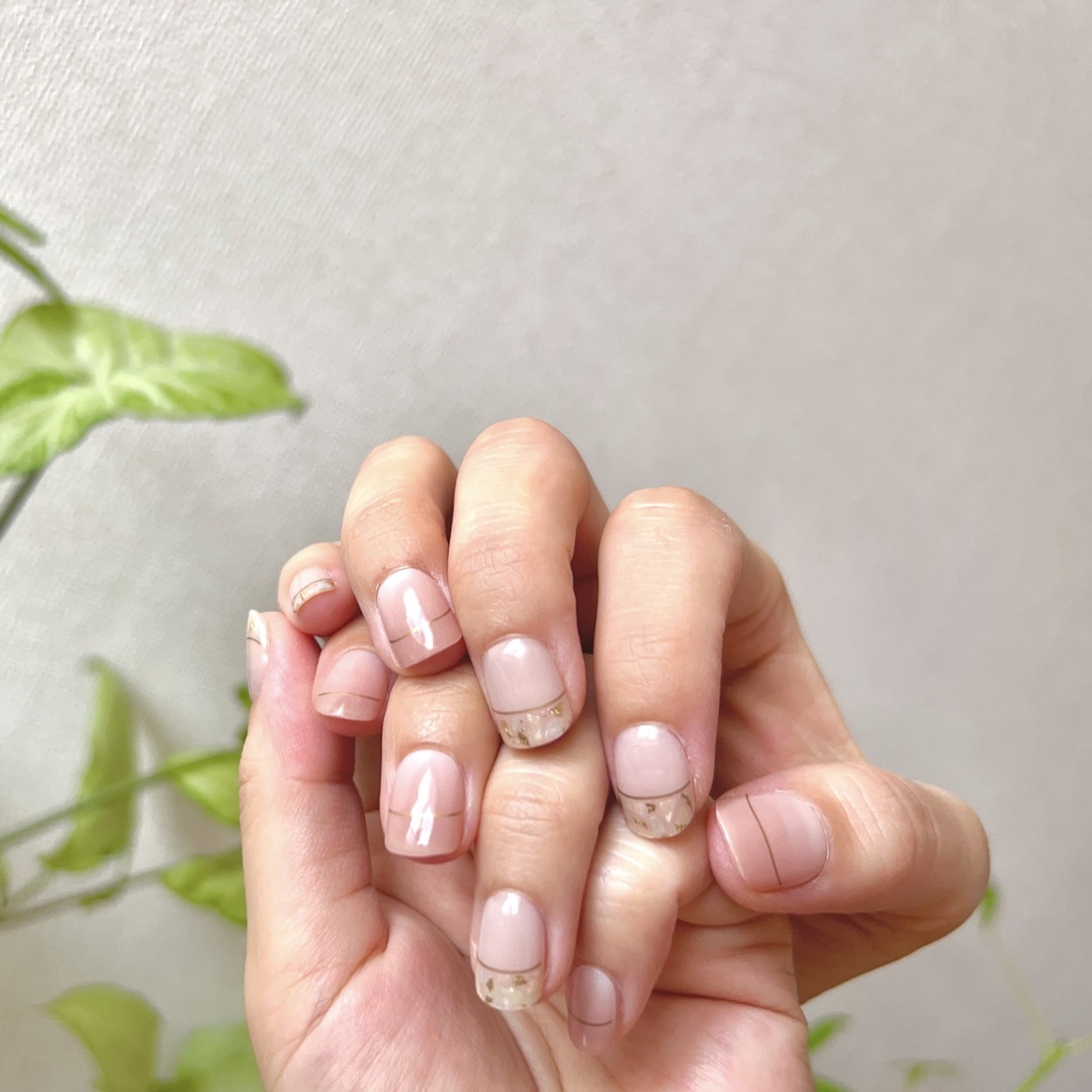 セミキュアジェルネイル（ハンド）/ohora/ネイルシールを使ったクチコミ（2枚目）