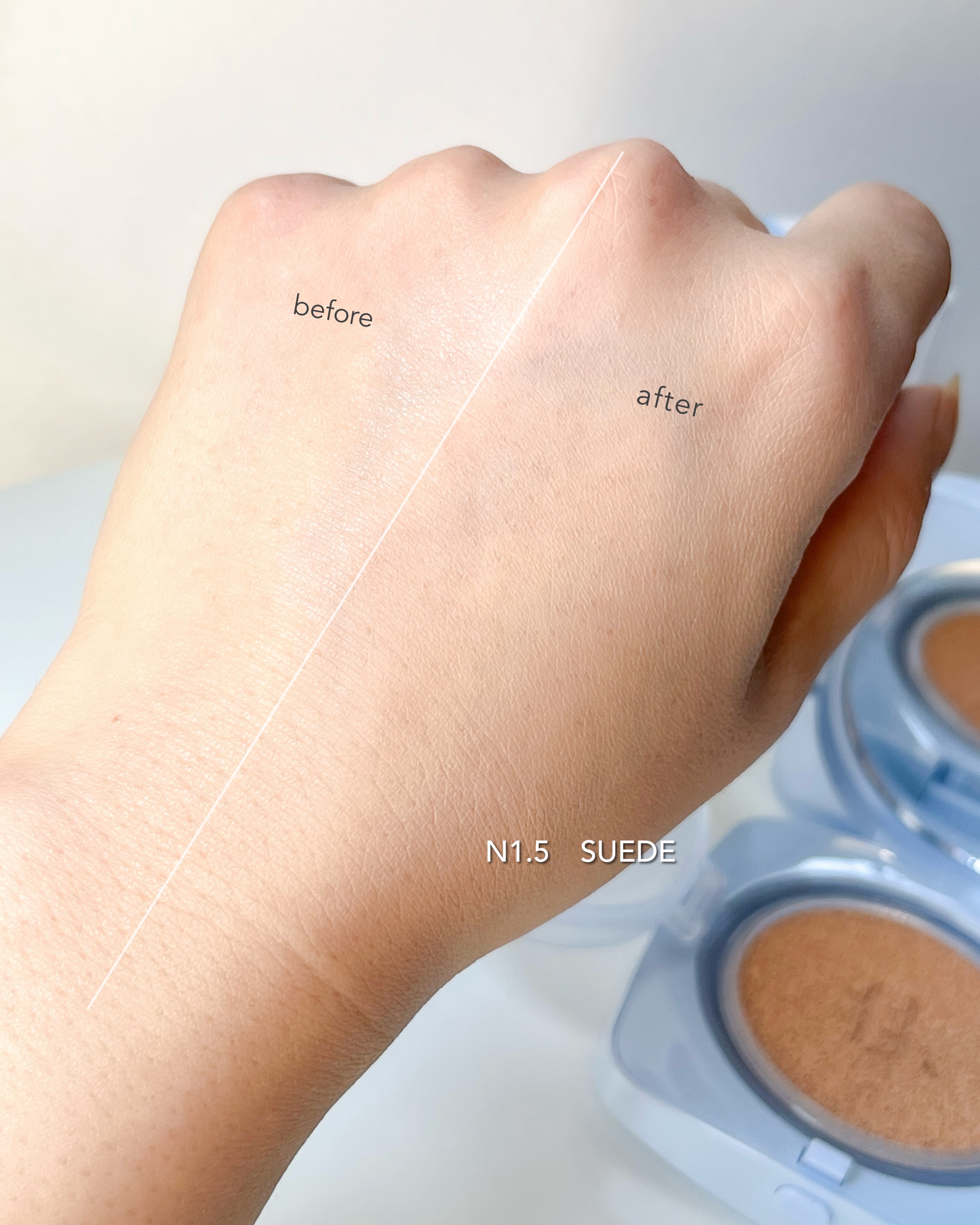 TFIT アイシーフィットカバークッションEXのクチコミ「TFIT　アイシーフィットカバークッションEX

塗った瞬間、心地のいいひんやり感🧊
暑さと湿.....」（3枚目）