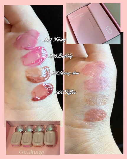 デュー ドロップ ティント/Coralhaze/リップティントを使ったクチコミ(2枚目)